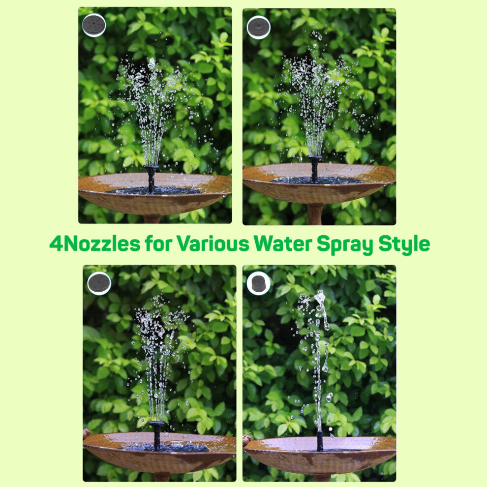 Floating Solar Fountain Water Pump Garden Pool Pond Outdoor Decoration