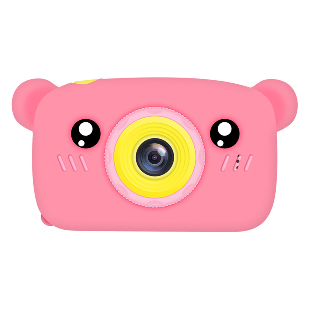 (Yellow) Kids Digital Camera HD Screen Camera Video Toys Kids Portable Cute Cartoon Camera HD 1080P for Outdoor Photography Activity Kids Birthday Chrsitmas Gift