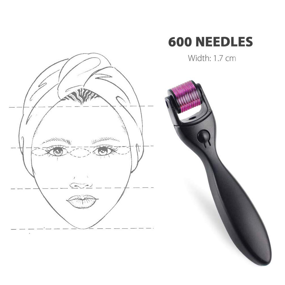 (White Purple) Derma Roller Microneedle Derma Roller DRS 3 In 1 Kit 180 600 1200 Titanium Needles Machine For Face Body Massage Skin Care 0.5mm 1.0mm 1.5mm