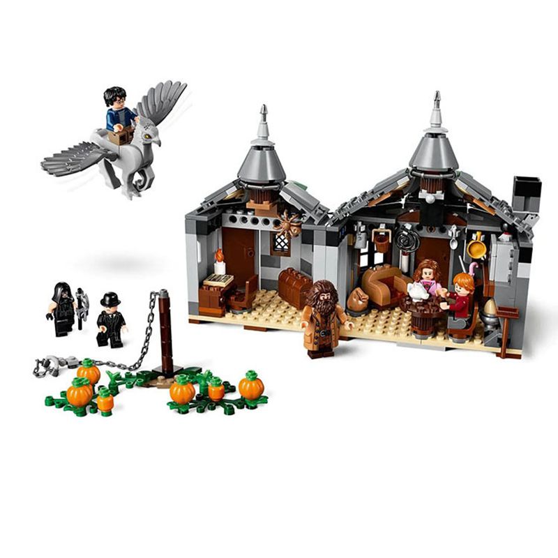 Harry Potter Hagrid’s Hut Buckbeak’s Rescue Playset Building Blocks With Hippogriff Figure