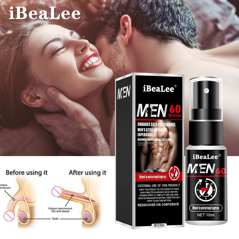 iBeaLee Delay Spray Long Power Mens External Spary Strong Lasting 60 Minutes