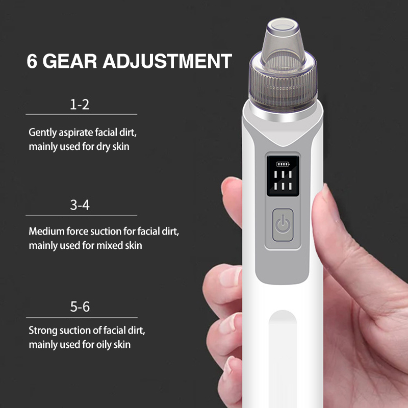 Electric Facial Cleanser Blackhead Remover Absorbing Blackhead Beauty Lift Pore Cleanser Beauty Machine Skin Care Tools Micro LCD Screen Home Use