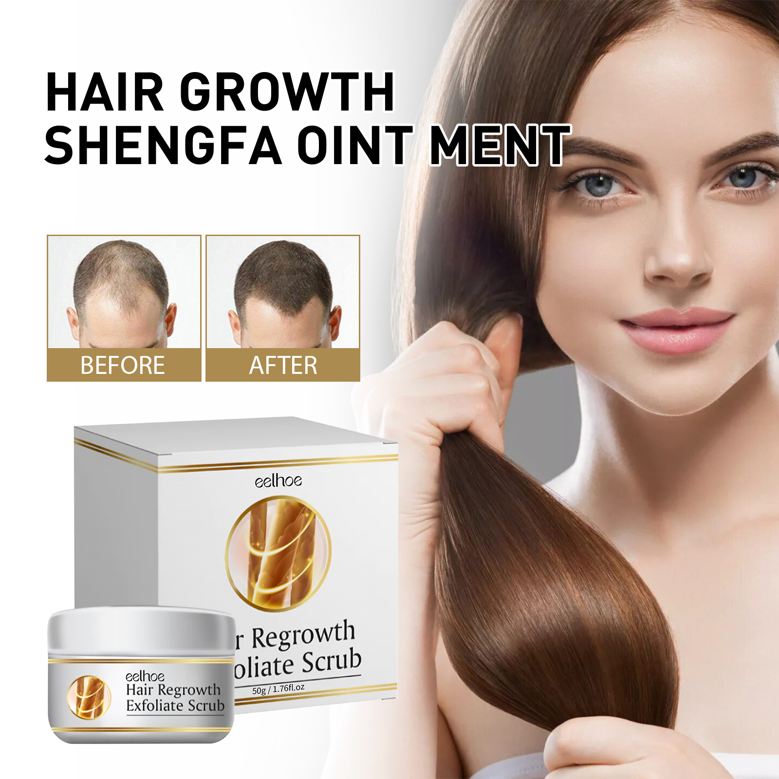 Hair Scrub Hair Exfoliating Scrub Cleaning Dandruff Fluffy Moisturizing Firming Scalp Care Hair Care Promotes Hair Growth Exfoliatings Scalp Scrubber