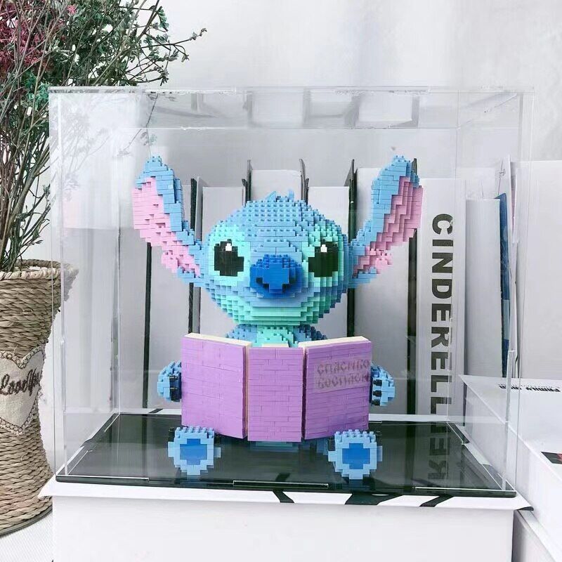 (Stitch 8001) Building Blocks Stitch Lilo Stitch Figure Cartoon Anime Model Building Bricks Puzzle Assembly DIY Toy Gift for Disney Fans Kids