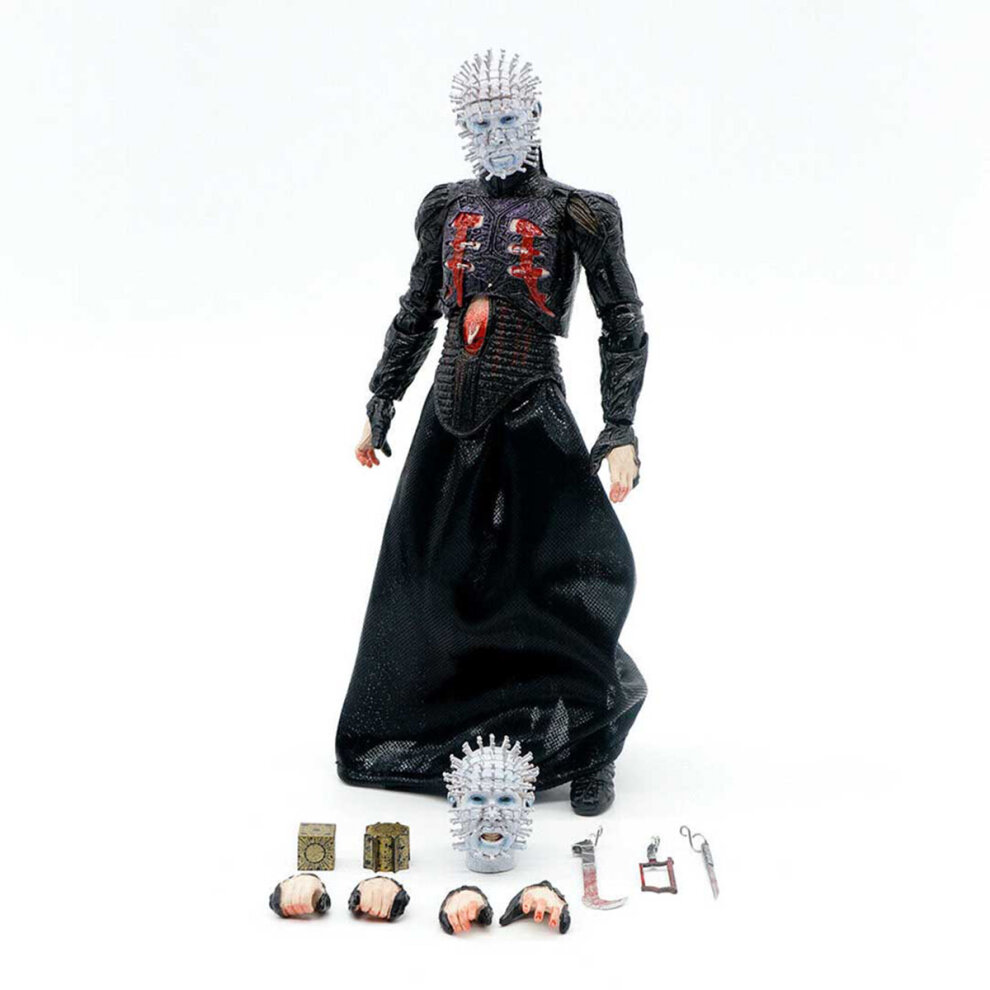 NECA Hellraiser Pinhead Ultimate Action Figure Model Ornaments Doll Collection Box Toys Gift 7 Inches