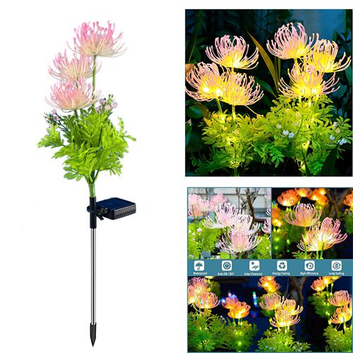 Solar Lights Garden Ornaments Outdoor Flower for Lawn Yard Garden Ornaments Outdoor Christmas Decorations