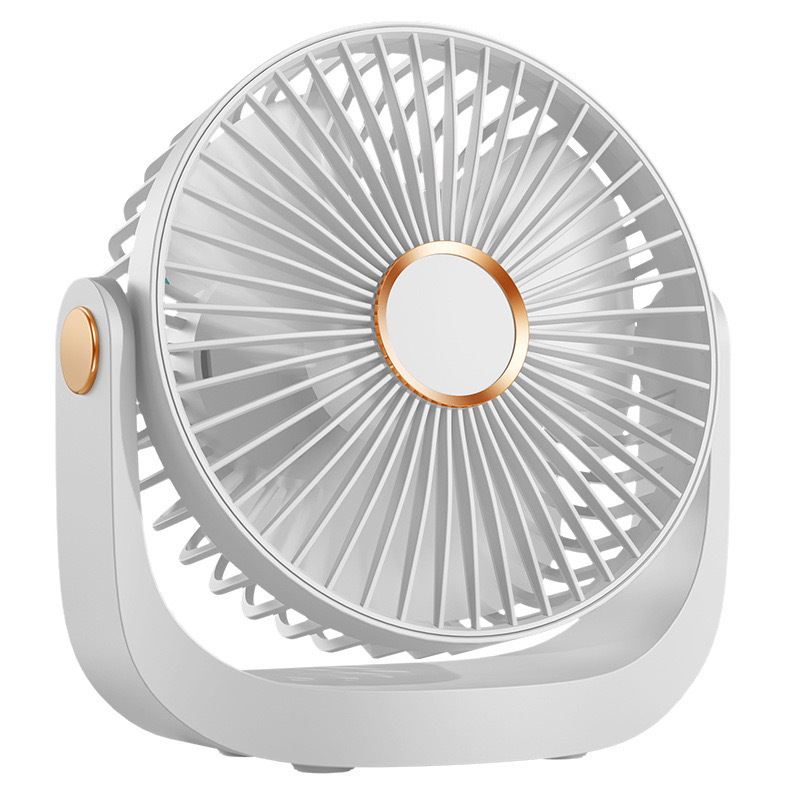 Mini Desk Fan USB Table Fan with 5 Speeds Strong Airflow with 360°Rotatable Head