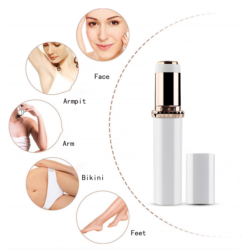 Portable Lipstick Shaver for Women Compact Electric Hair Remover