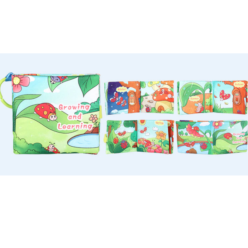(Style A) Infant Early Education Cloth Book Learning for Babies Baby Toys Sensory Books