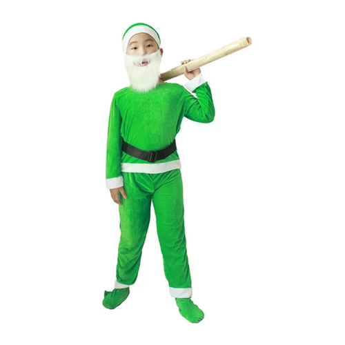 (Red M) Seven Dwarf Snow Costume Fairy Elf Holiday Santa Adult Children Kids Carnival Stage Xmas Halloween Group Match Outfit Party Gift For Kids Boys Girls