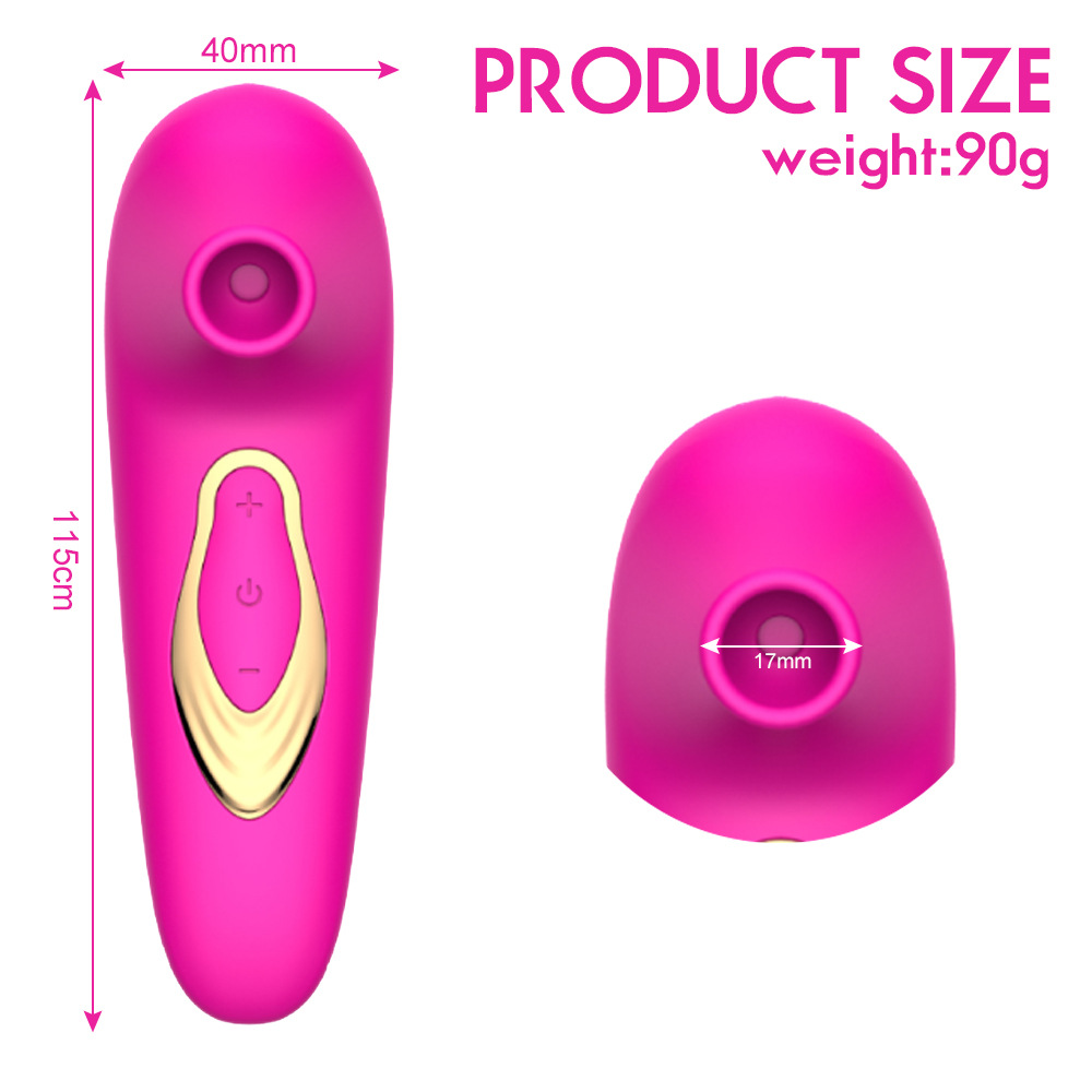 (Rose Red) Vibrators for Women Clitoris Sucker Nipple Vibrator Female Vagina Vacuum Stimulator Tidal Masturbator Sex Toys Adults 10 Modes Stick Clitoral Massage