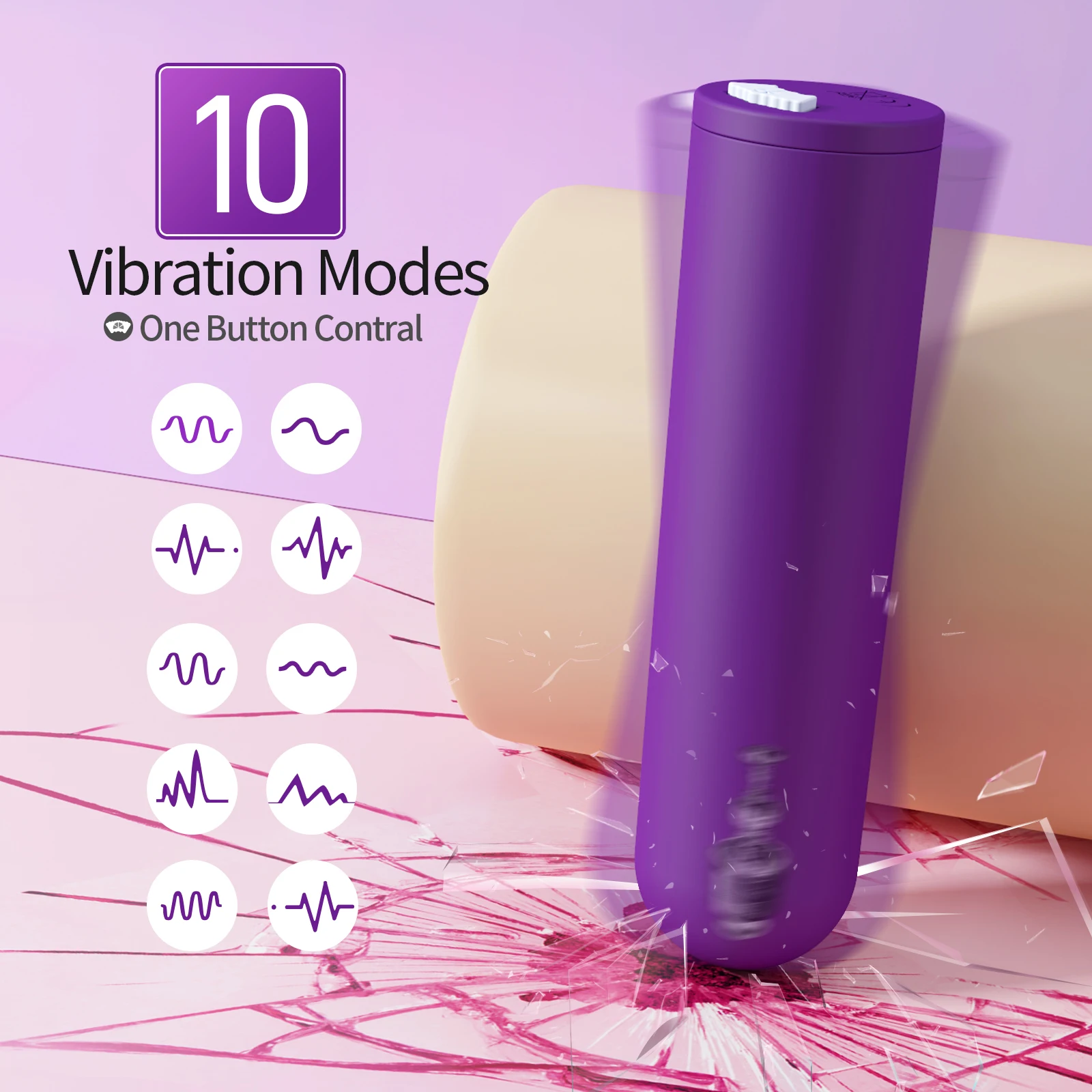 (Rose Red) Vibrator Sex Toys for Women Mini Bullet Dildo for Female 10 Speed Vibrating G Spot Clitoral Vaginal Massager Stimulator Adults Toys