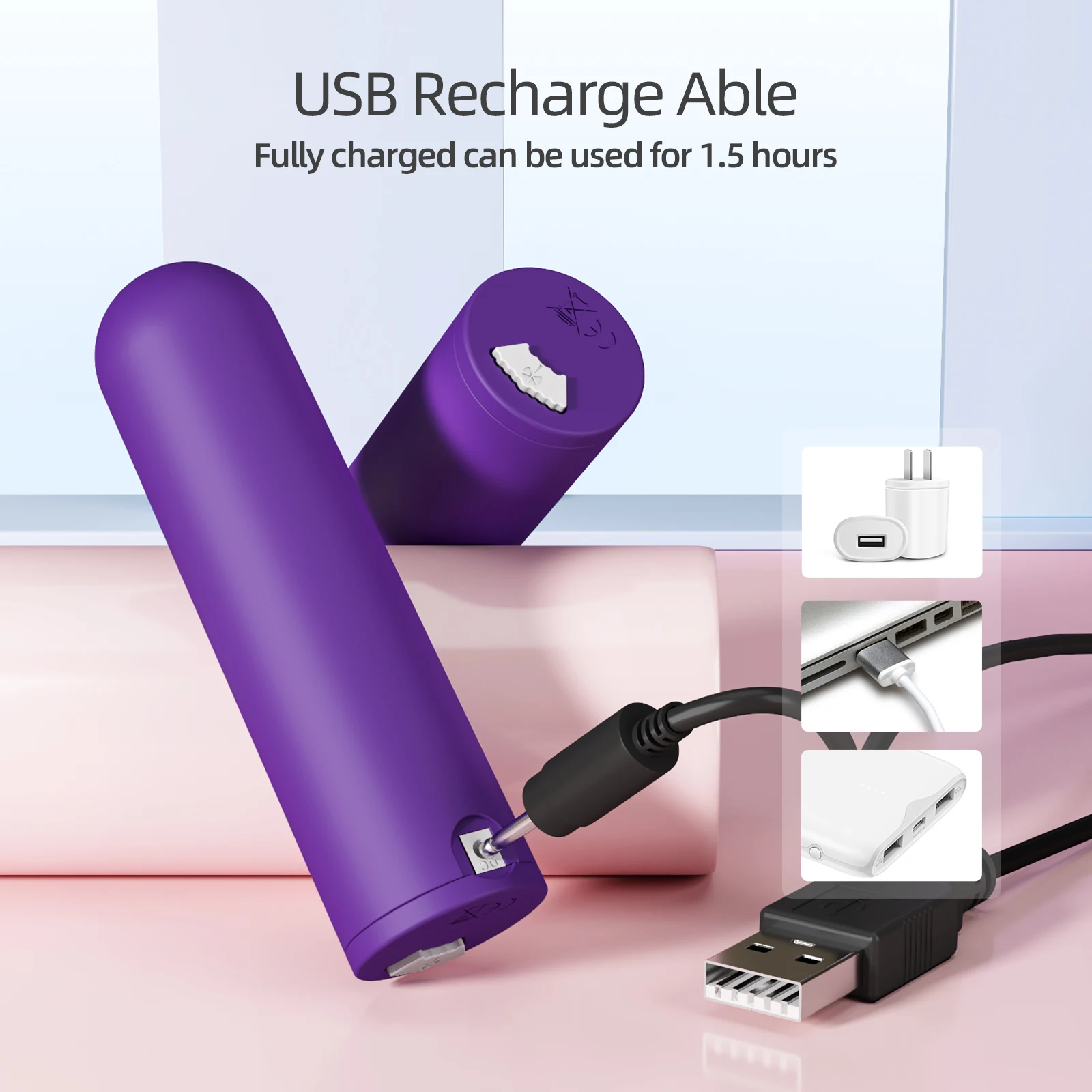 (Rose Red) Vibrator Sex Toys for Women Mini Bullet Dildo for Female 10 Speed Vibrating G Spot Clitoral Vaginal Massager Stimulator Adults Toys