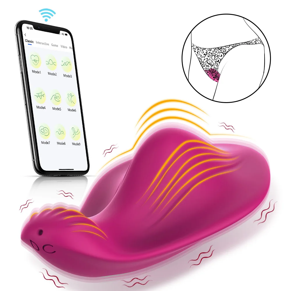 Vibrator for Women Stimulator Wearable Panty Clitoral Vibrators G Spot Butterfly Vibrators Massager Magnetic Charging Female Sex Toys For Couples
