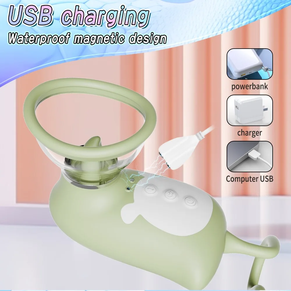 Nipple Sucking Vibrator 3 in 1 Tongue Licking Breast Vacuum Sucker Vagina Ball Anal G Spot Clitoral Stimulator Blowjob Oral Adult Sex Toy Women Massager