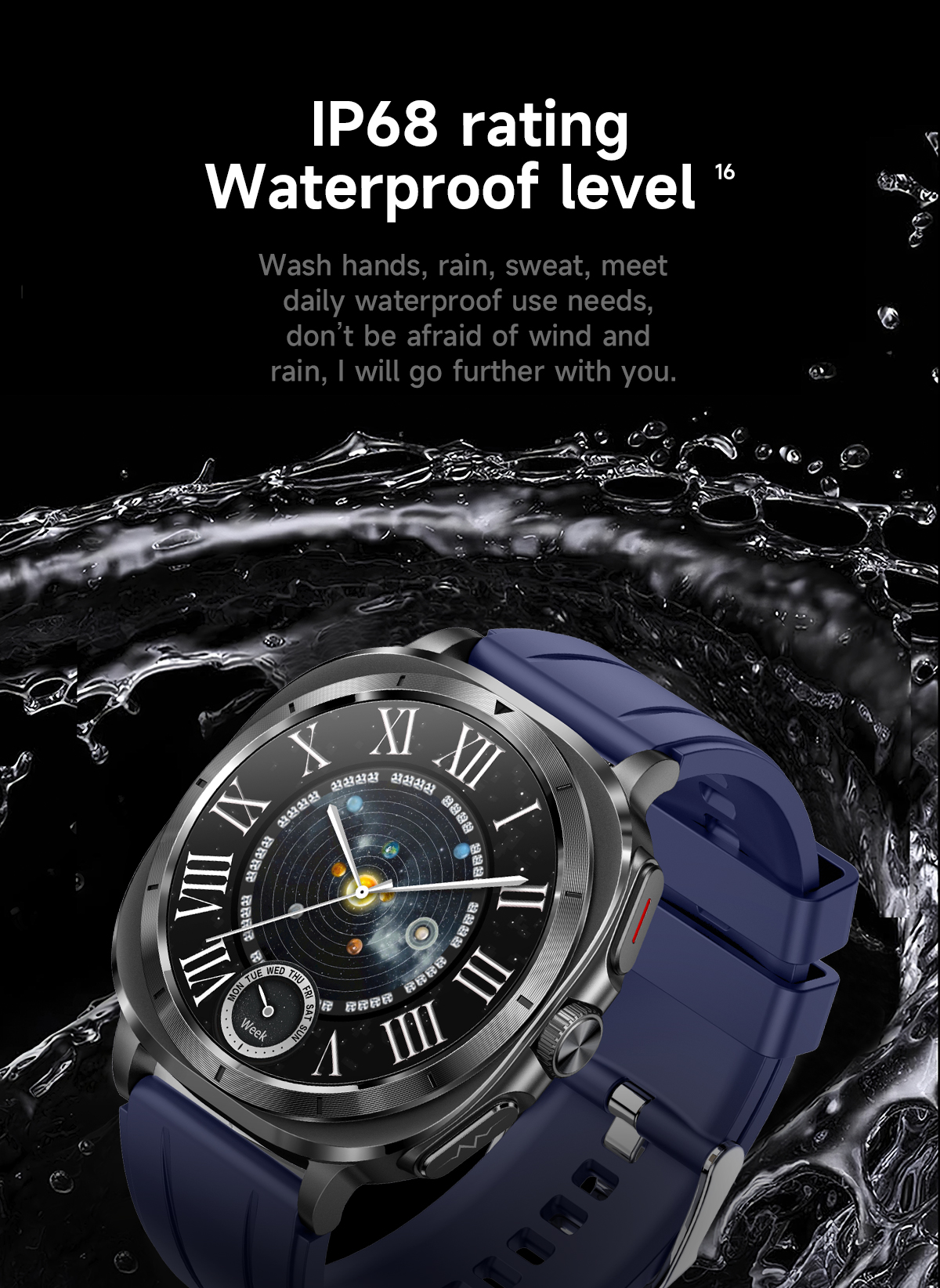 (Black Steel) Smart Watch ECG PPG Blood Sugar Health Monitoring Bluetooth Call Outdoor Sports Fitness Tracker Women Men Smartwatch for Samsung IOS