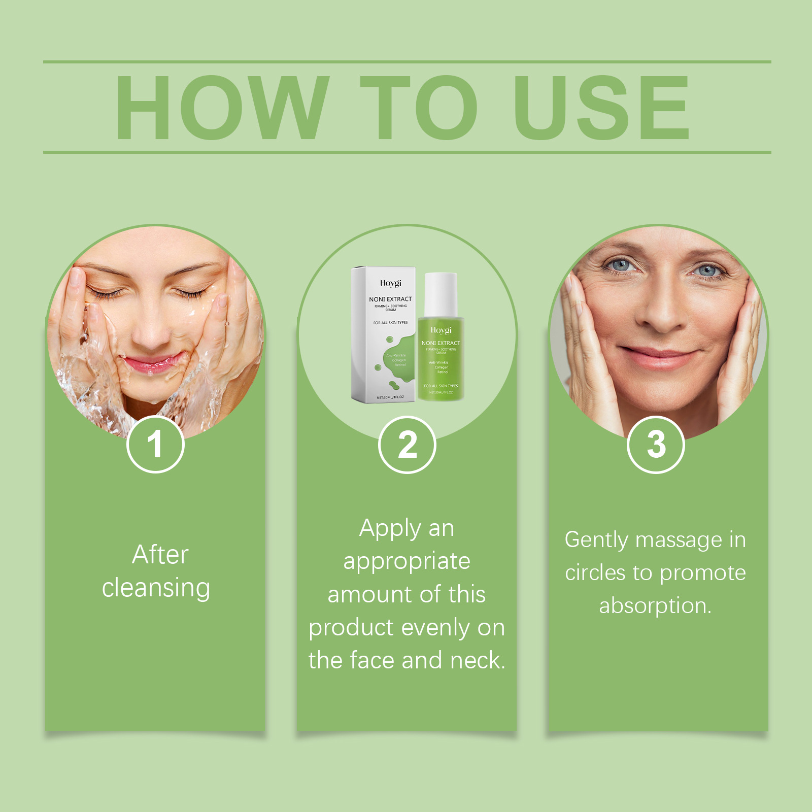 (1 PC) Noni Extract Firming Soothing Serum Moisturizing Essence Brightening Anti Rrinkle Elastic Facial Skin Essence Skin Care