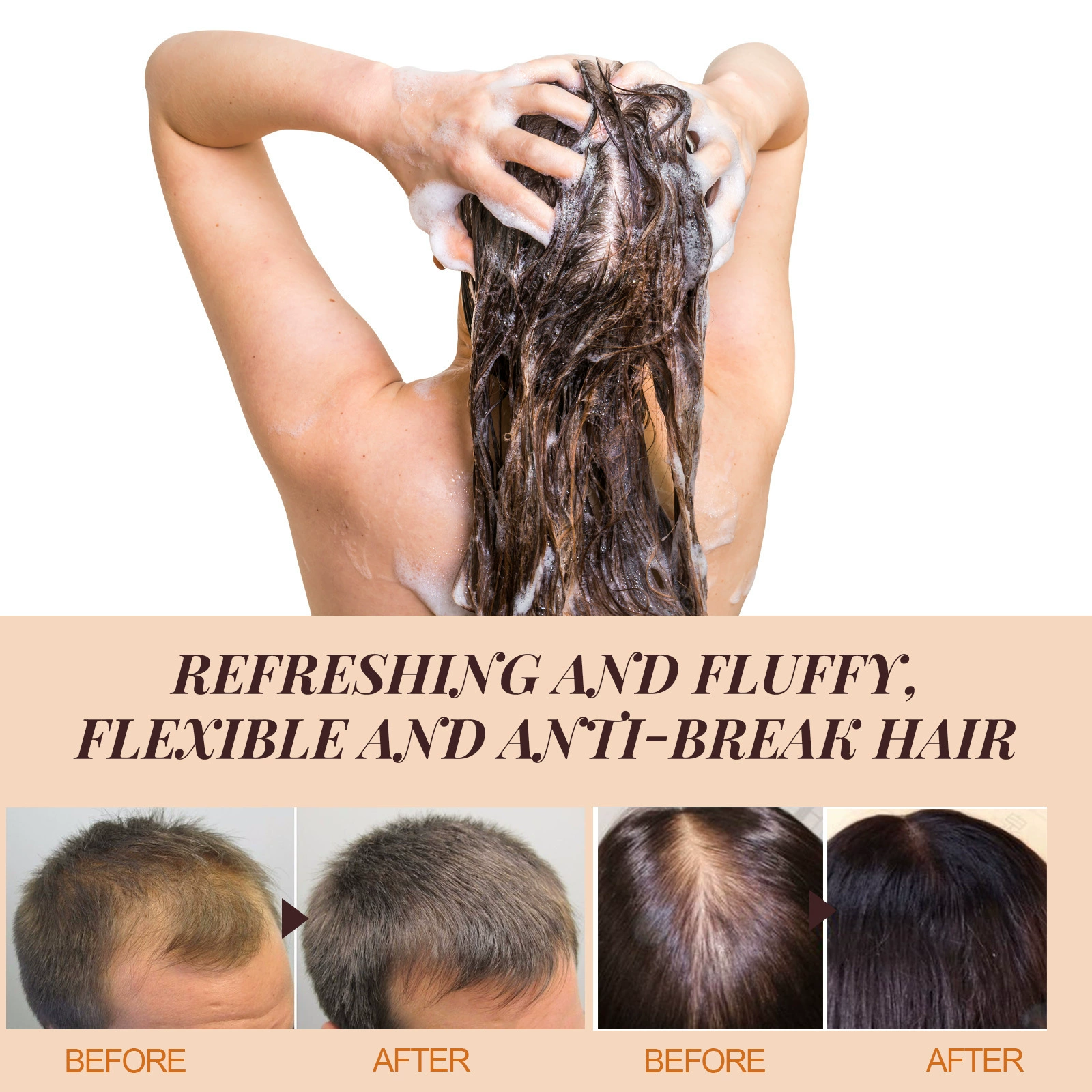 Horse Oil Shampoo Women Nourishing Treatment Essential Anti Hair Loss Frizz ontrol Nourish Hair Growth Hair Care Shampoo