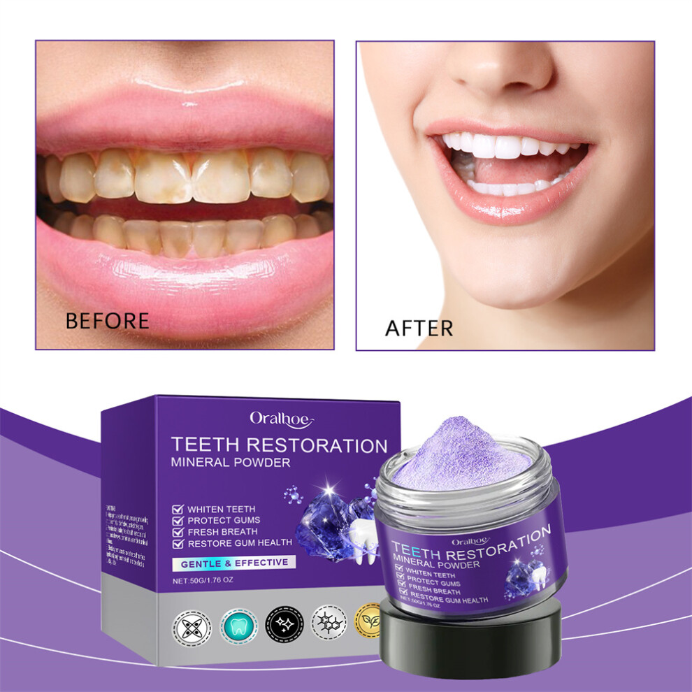 2X New Dental restoration mineral powder- mineral tooth powder