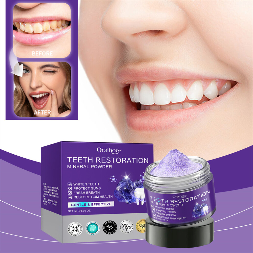 2X New Dental restoration mineral powder- mineral tooth powder