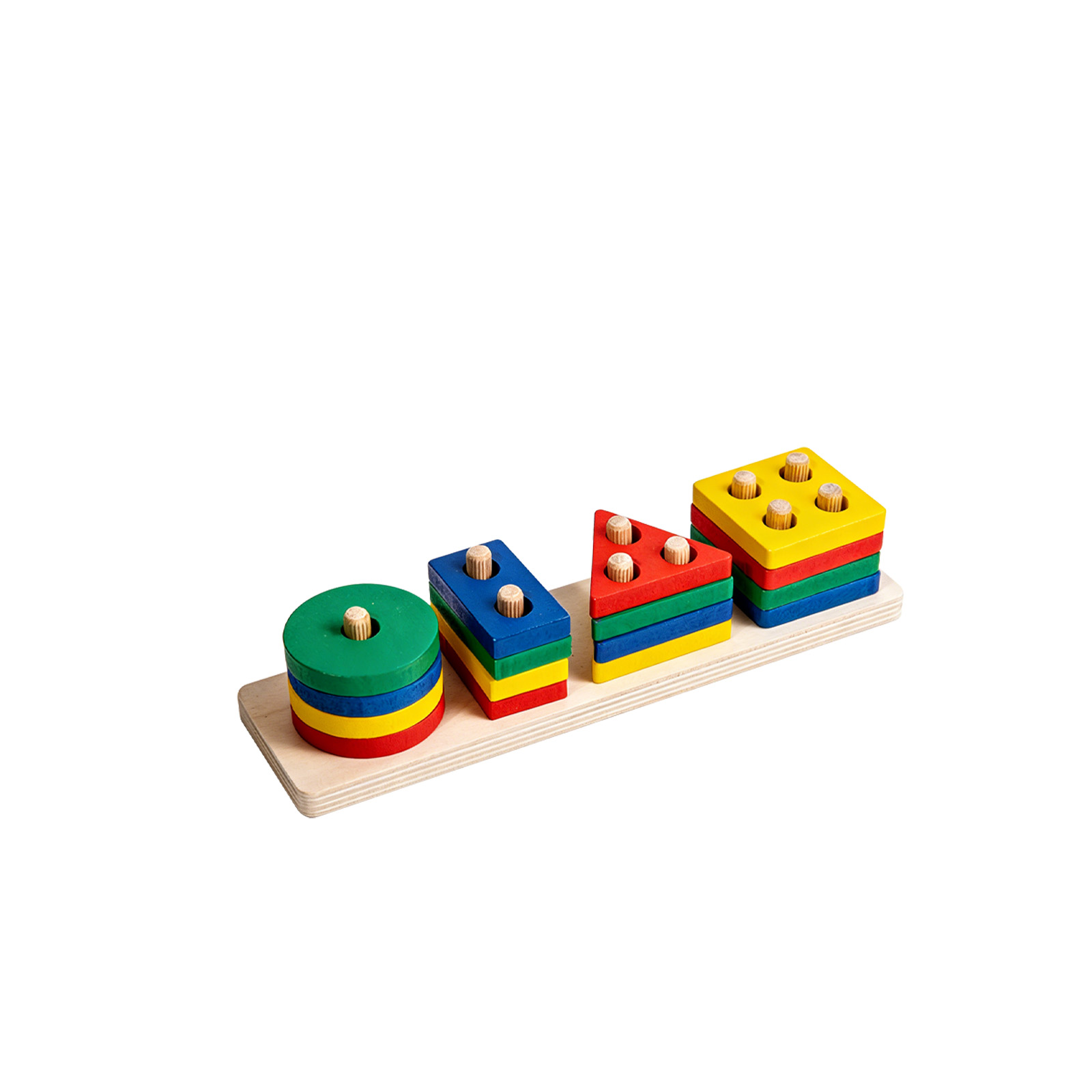 (D) Montessori Wooden Sorting Stacking Toys Puzzle for Toddlers and Kids Preschool Fine Motor Skill Toy for 1 Years ﻿