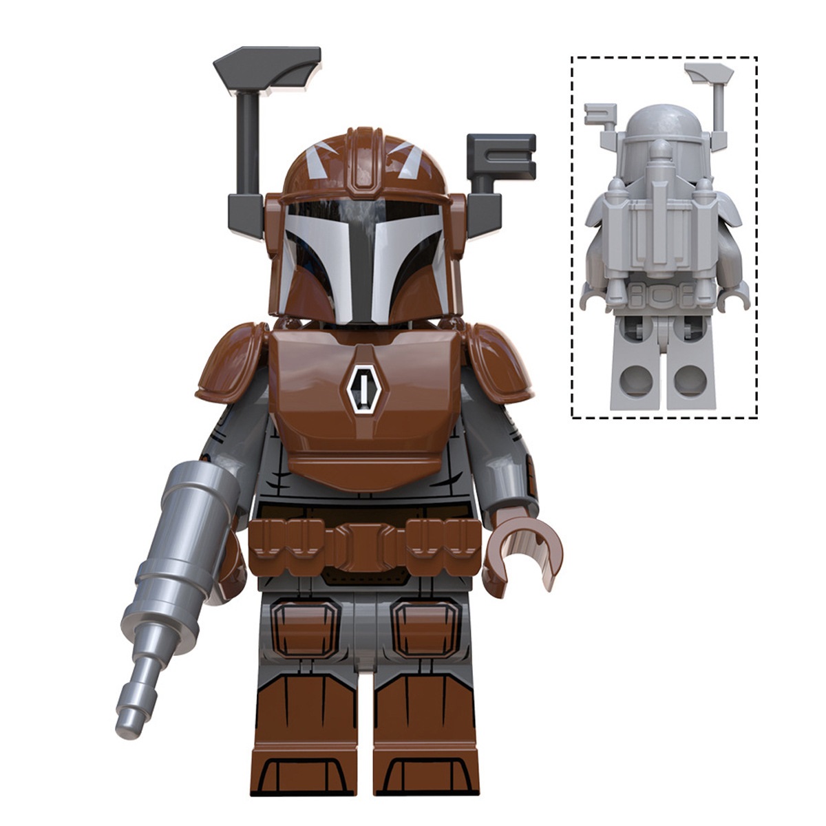 (Style D) Bounty Hunter Building Blocks Toy Action Mini Figure Role Play Model Upgraded Kids Fans Collectible Animation Birthday Gift