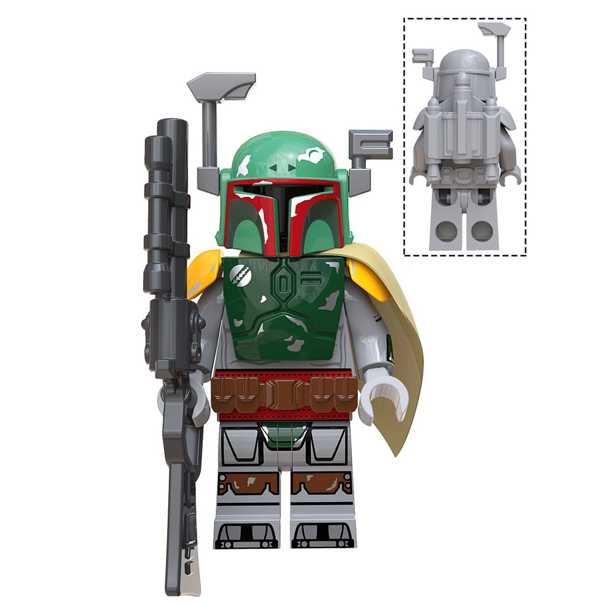 (Style D) Bounty Hunter Building Blocks Toy Action Mini Figure Role Play Model Upgraded Kids Fans Collectible Animation Birthday Gift