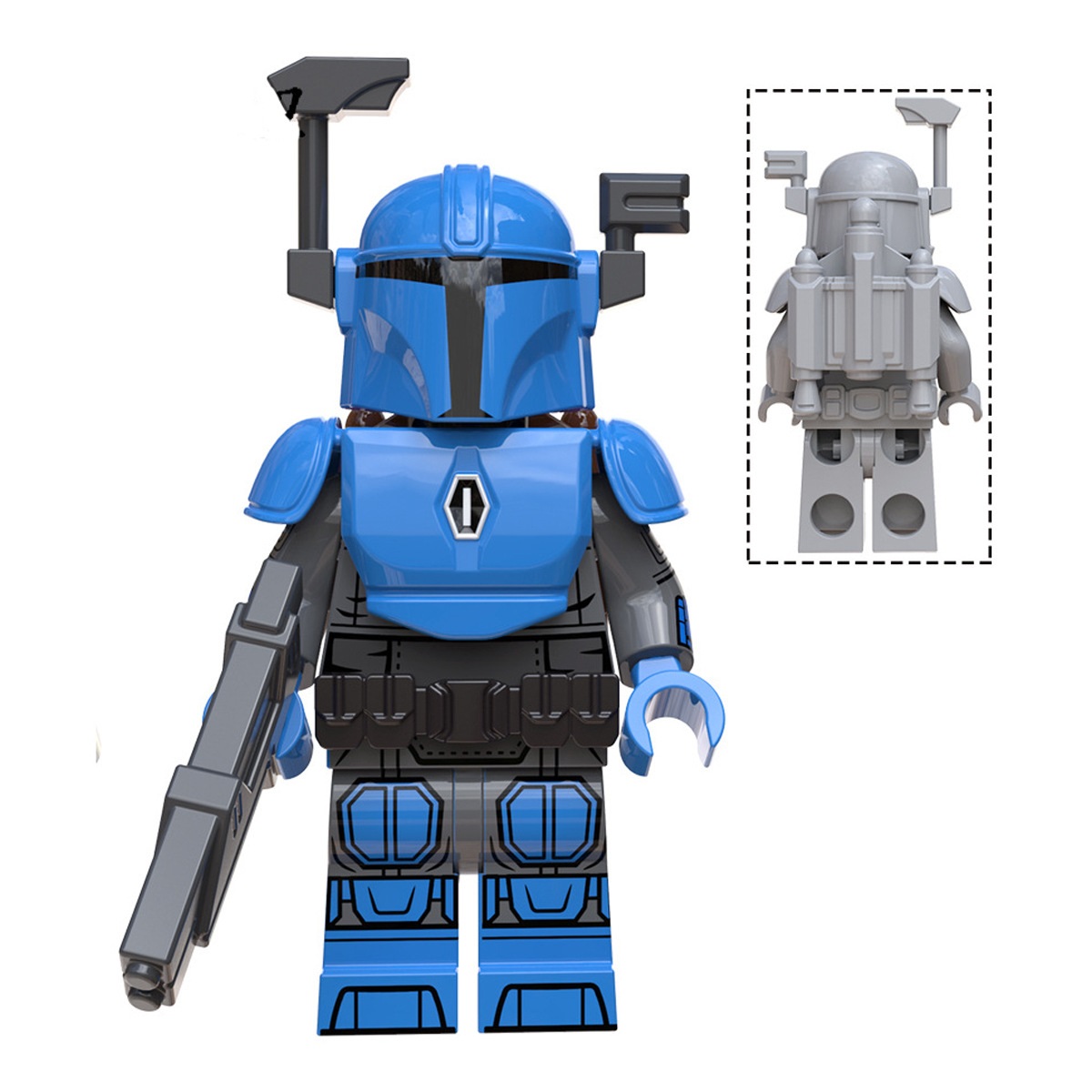 (Style D) Bounty Hunter Building Blocks Toy Action Mini Figure Role Play Model Upgraded Kids Fans Collectible Animation Birthday Gift