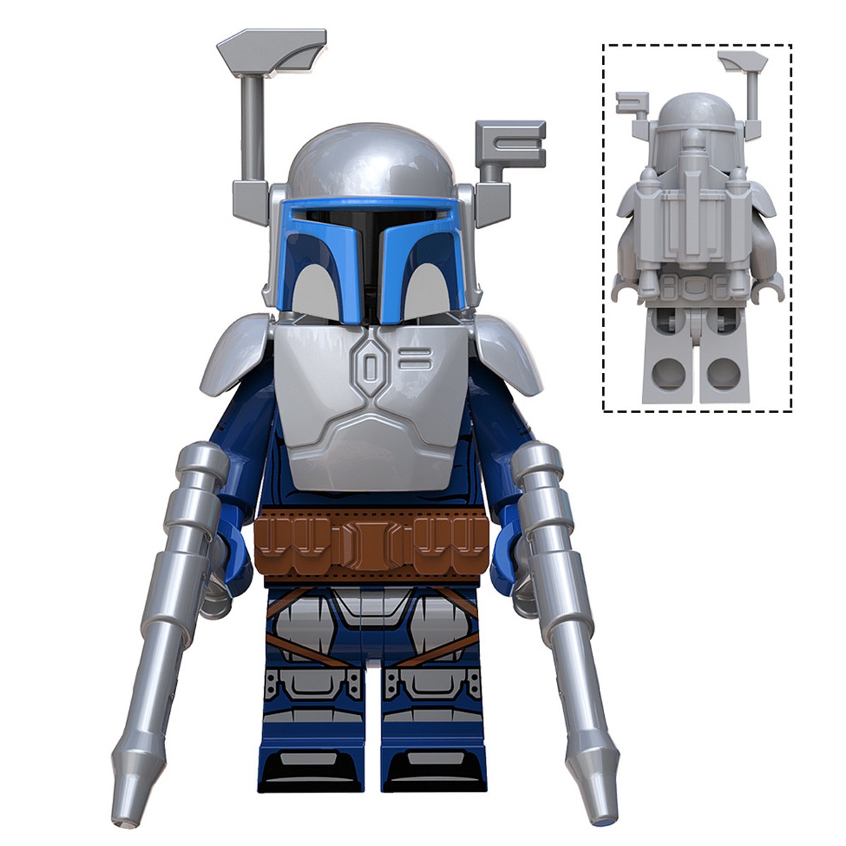 (Style D) Bounty Hunter Building Blocks Toy Action Mini Figure Role Play Model Upgraded Kids Fans Collectible Animation Birthday Gift