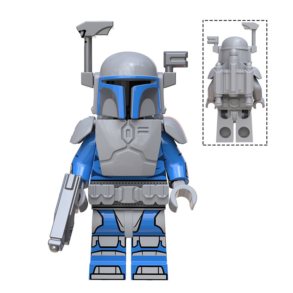 (Style D) Bounty Hunter Building Blocks Toy Action Mini Figure Role Play Model Upgraded Kids Fans Collectible Animation Birthday Gift