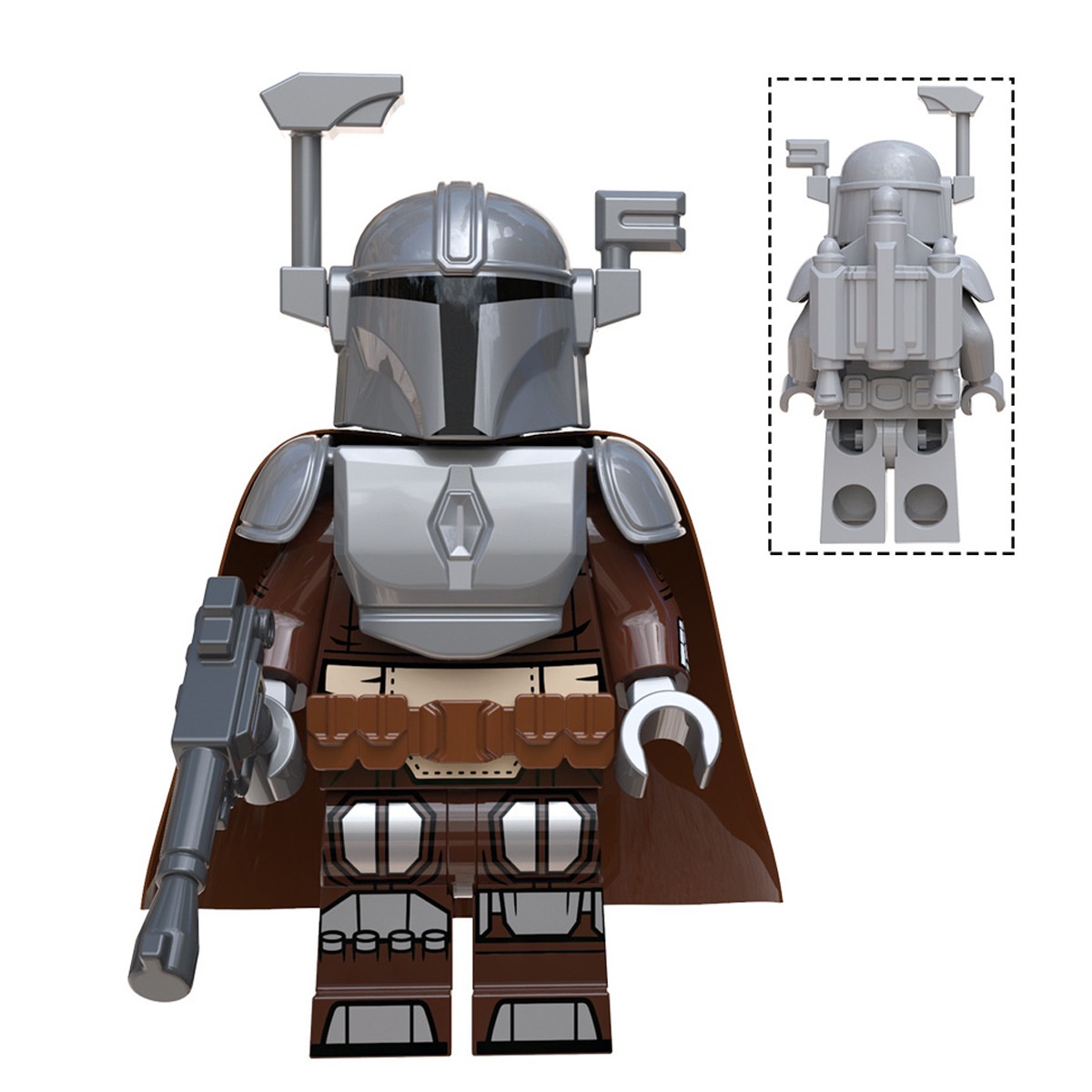 (Style D) Bounty Hunter Building Blocks Toy Action Mini Figure Role Play Model Upgraded Kids Fans Collectible Animation Birthday Gift