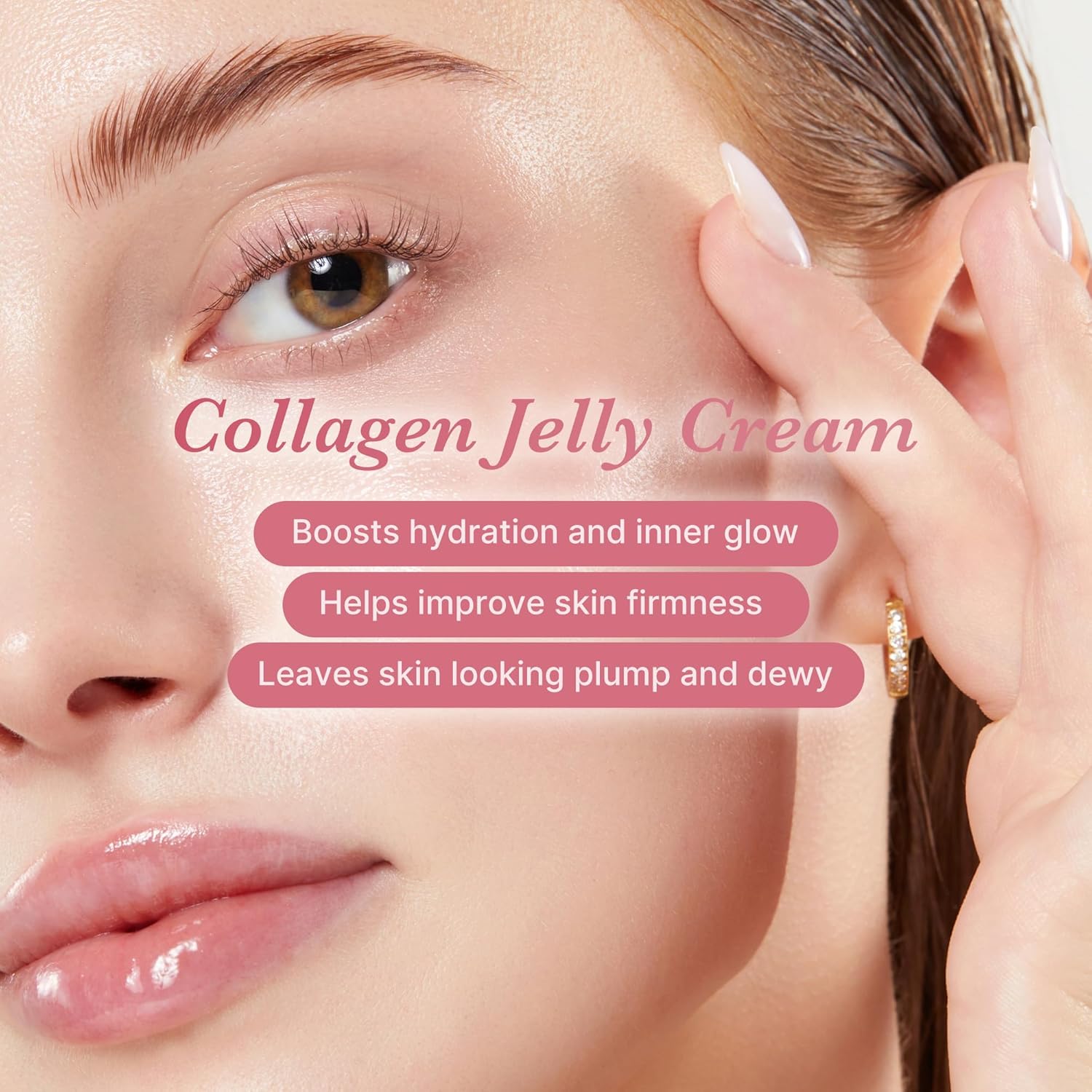 medicube Collagen Jelly Cream Niacinamide Freeze Dried Hydrolyzed Collagen Cream Face Cream Boosts Skin Barrier Hydration Glow Lifted Look Korean Skincare 110ml