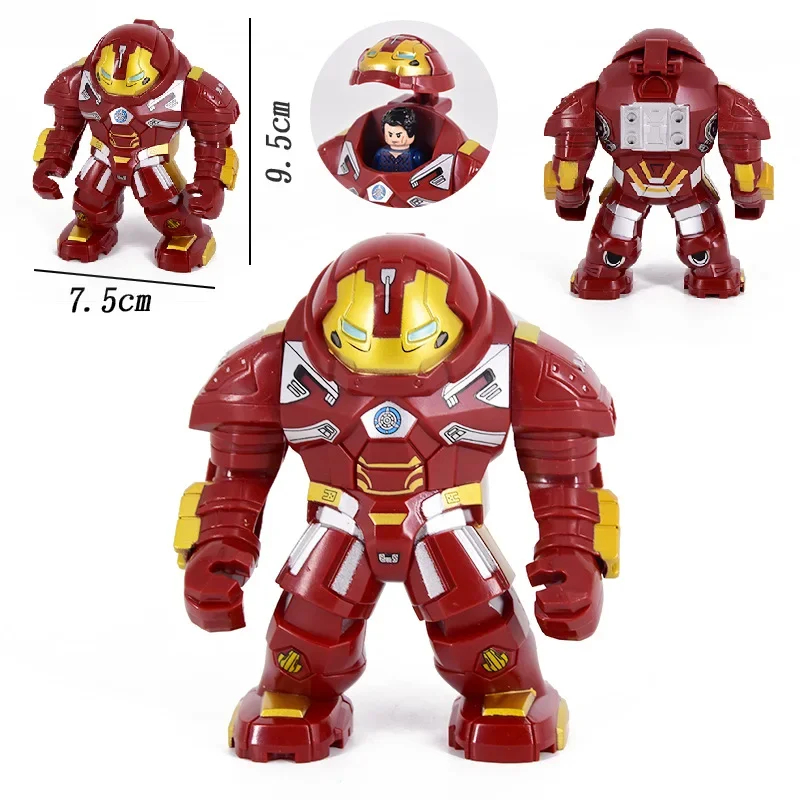 Marvel Kids Block Toy Superhero Action Figure Model Children Assembly Block Toy Birthday Gift