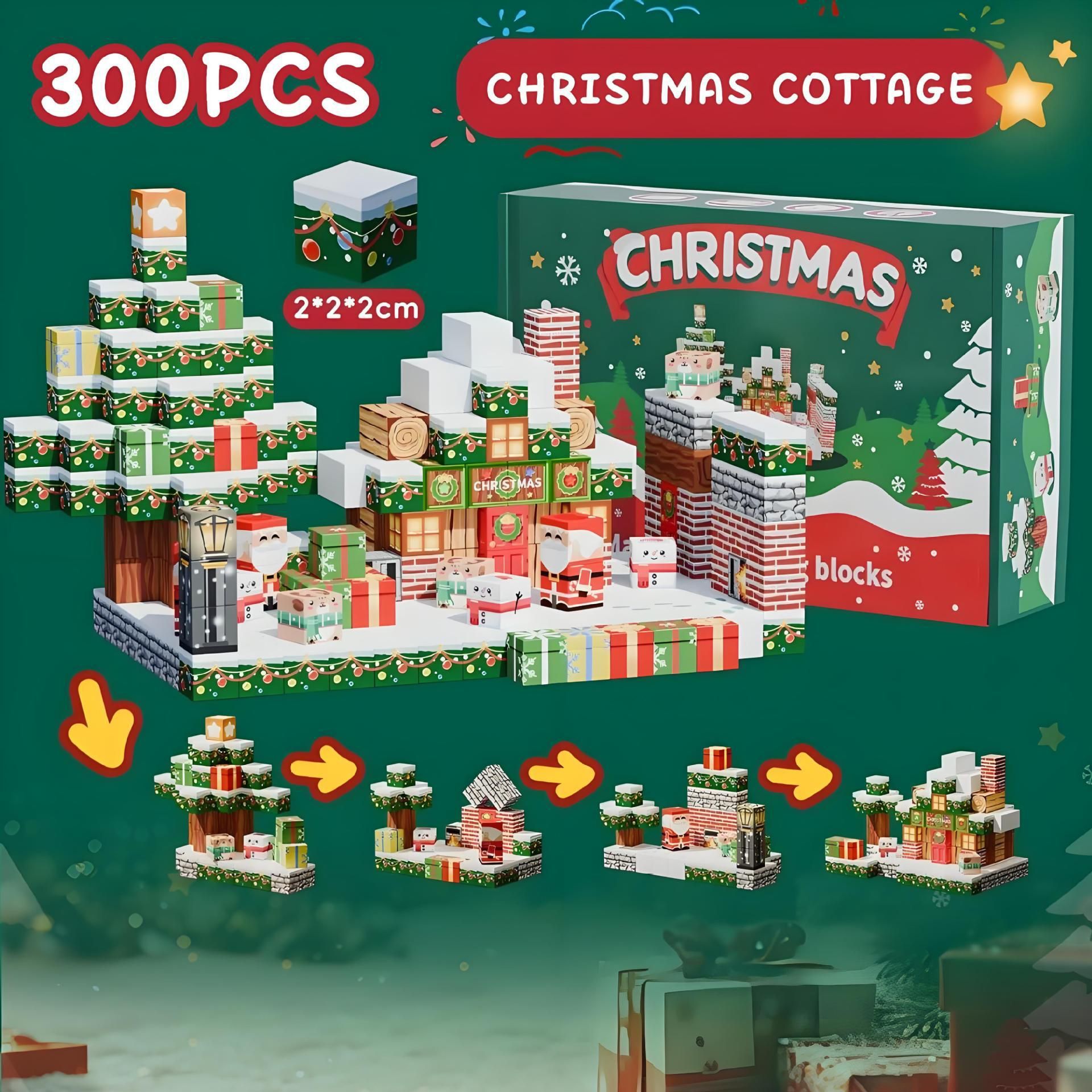 (Pink Castle) Minecraft My World Series Minifigure Pink Castle Building Block Christmas Collection Toy Gift Model