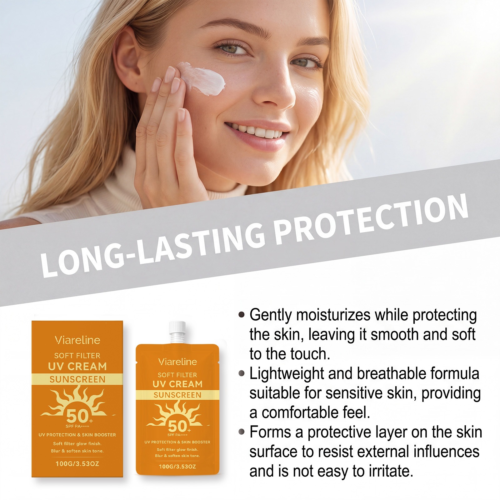 Facial Moisture Shield Cream For Lightweight Hydration Protection And All Skin Types