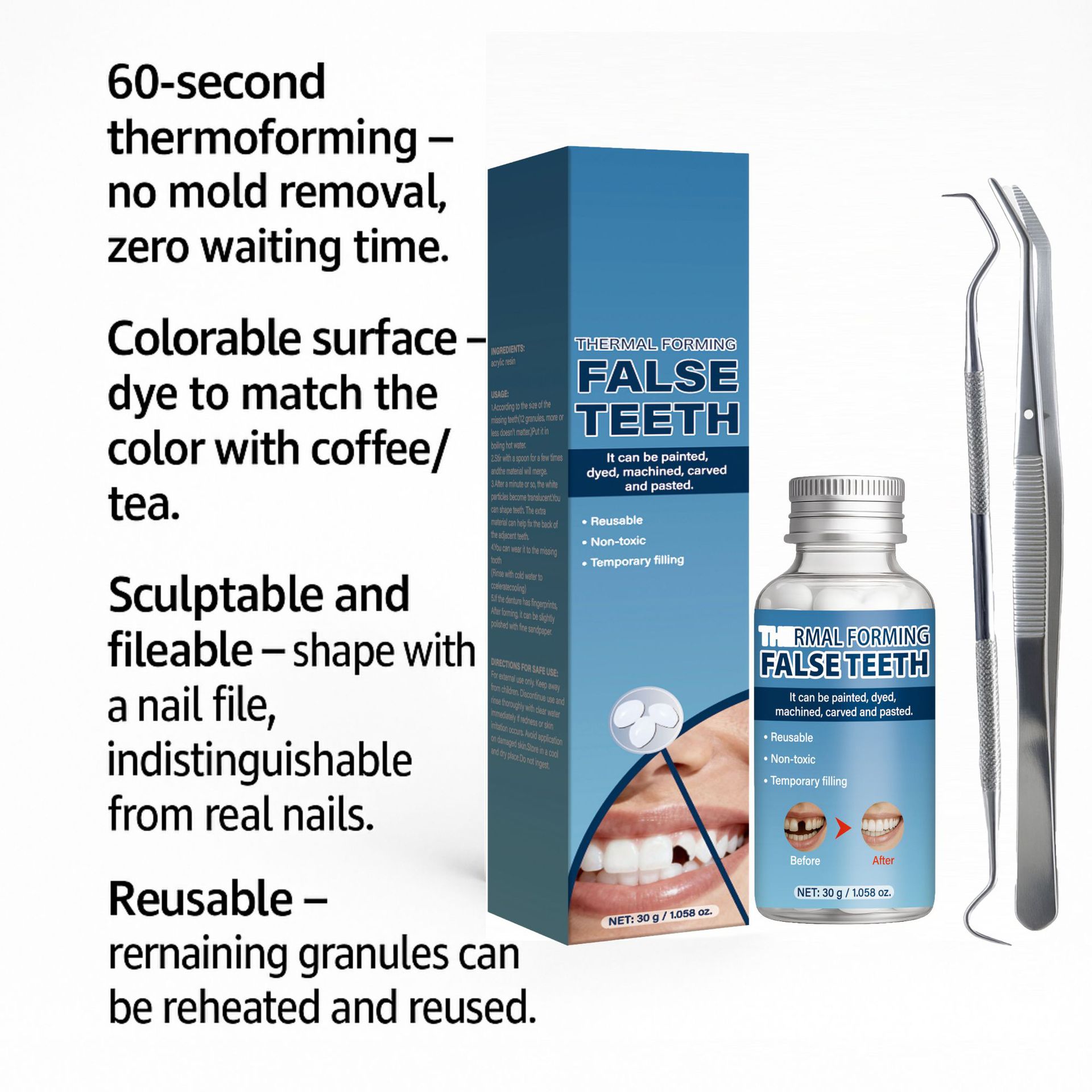 Moldable Gel Denture Material For Smile Enhancement Aesthetic Comfort And Daily Oral Prosthesis Care