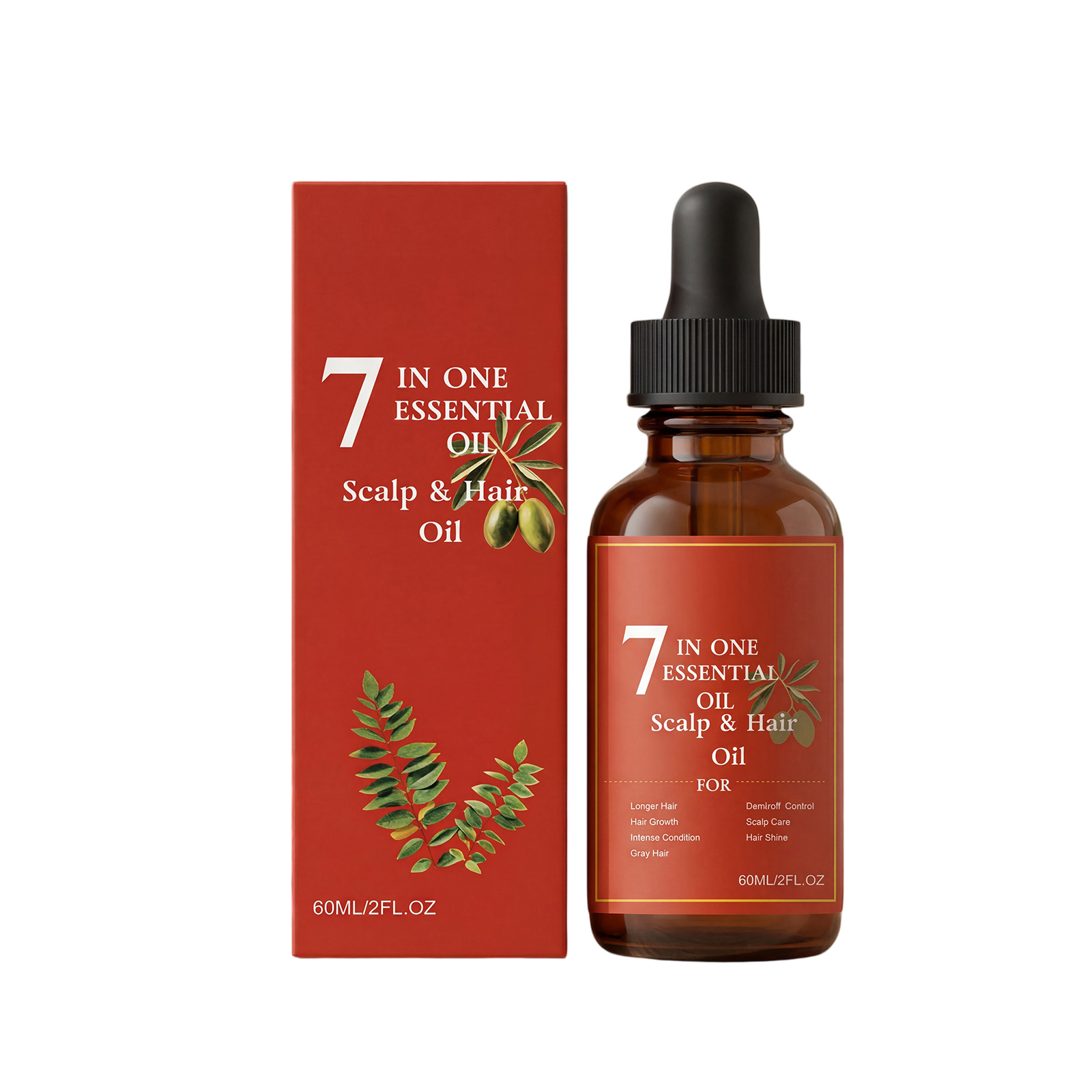 Multi Effect Combined Hair Care Oil Mild Ingredients Moisturize Lock Water Light Soft Smooth Flow Protect Hair Roots Hair Ends