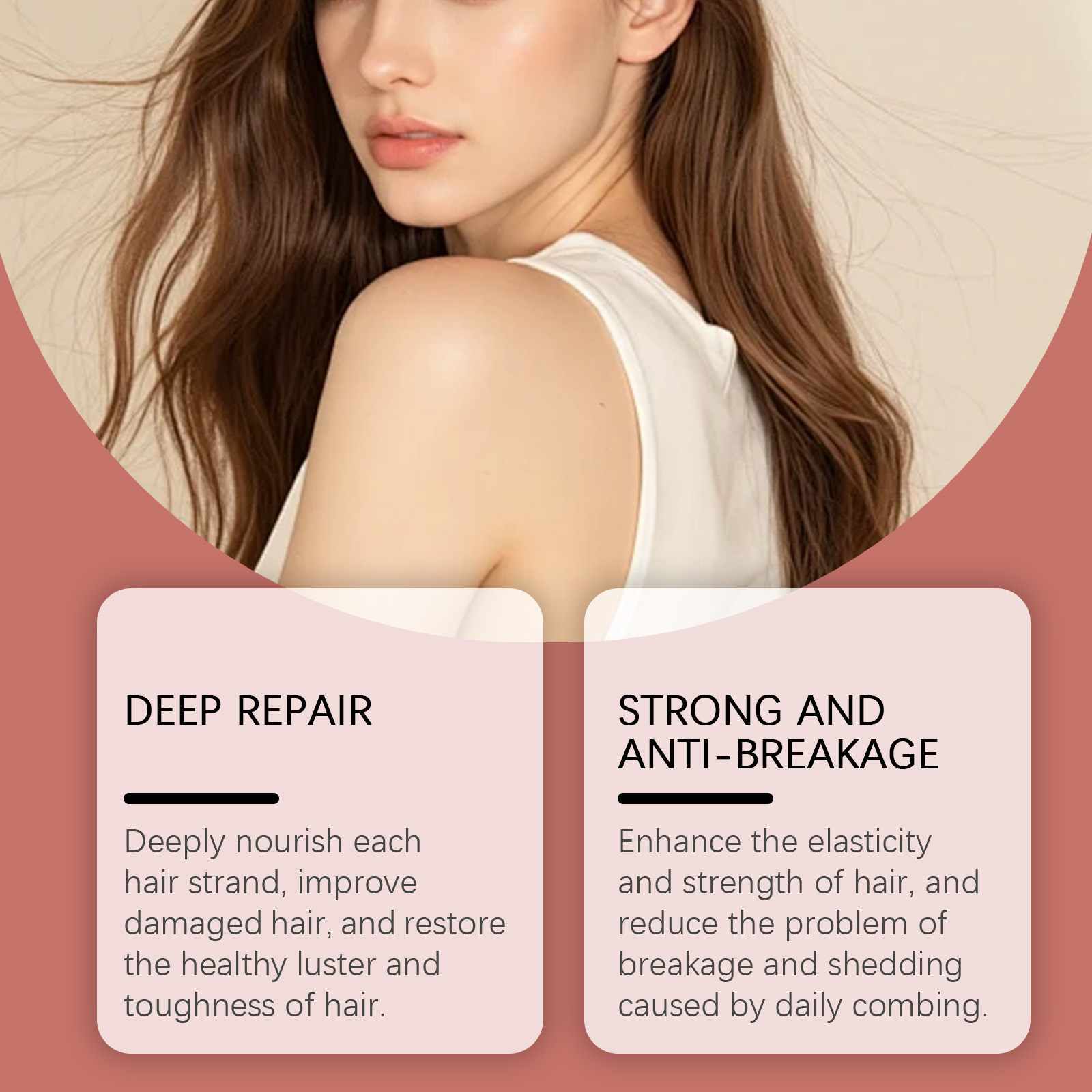 Multi Effect Combined Hair Care Oil Mild Ingredients Moisturize Lock Water Light Soft Smooth Flow Protect Hair Roots Hair Ends