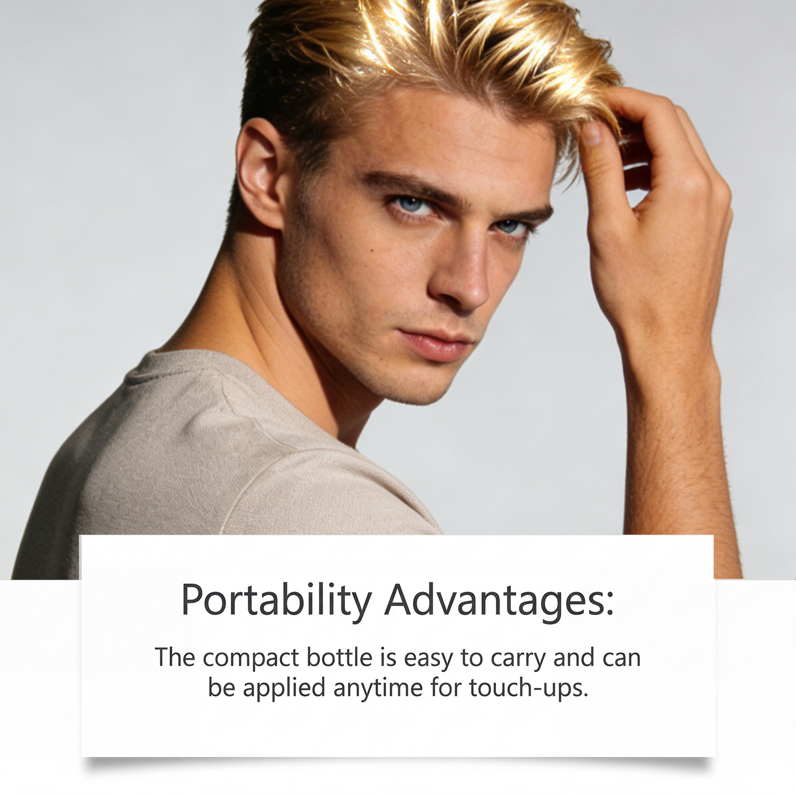 Men Hair Styling Mousse Gentle Cleansing Oil Control Fluffy Shaping Glossy Hair Care For Daily Use