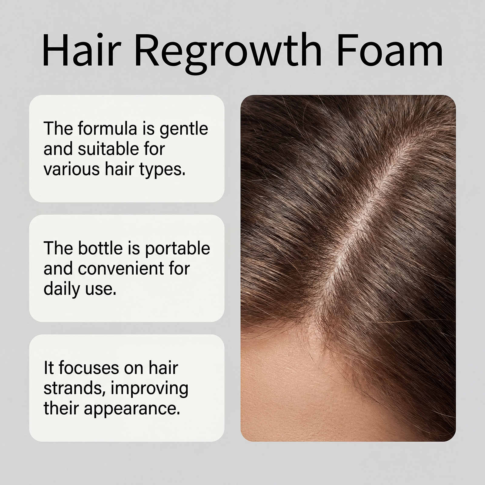 Men Hair Styling Mousse Gentle Cleansing Oil Control Fluffy Shaping Glossy Hair Care For Daily Use