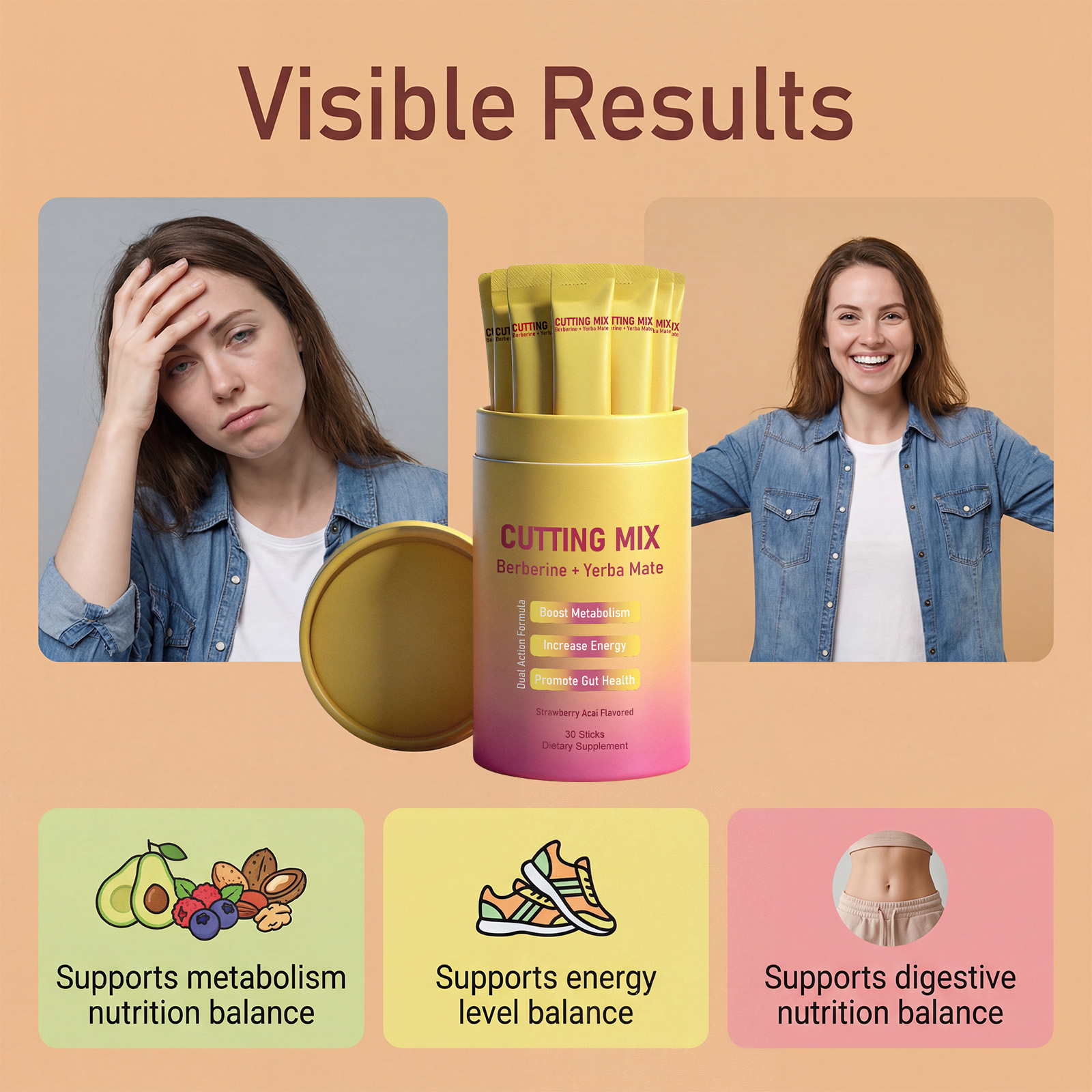 Body Care Dietary Supplement Mild Ingredients Rich In Dietary Fiber Daily Intake Keep Slim Figure