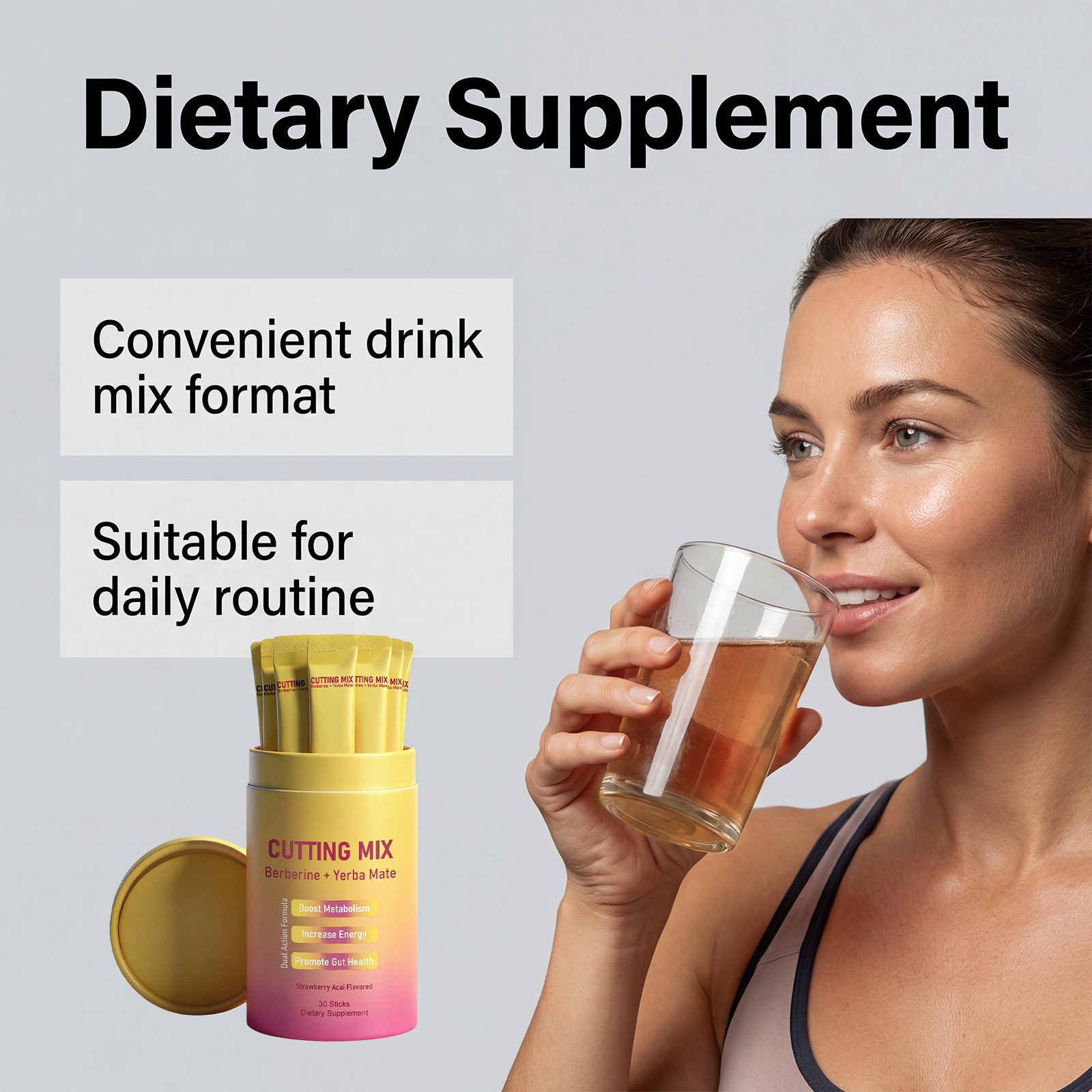 Body Care Dietary Supplement Mild Ingredients Rich In Dietary Fiber Daily Intake Keep Slim Figure