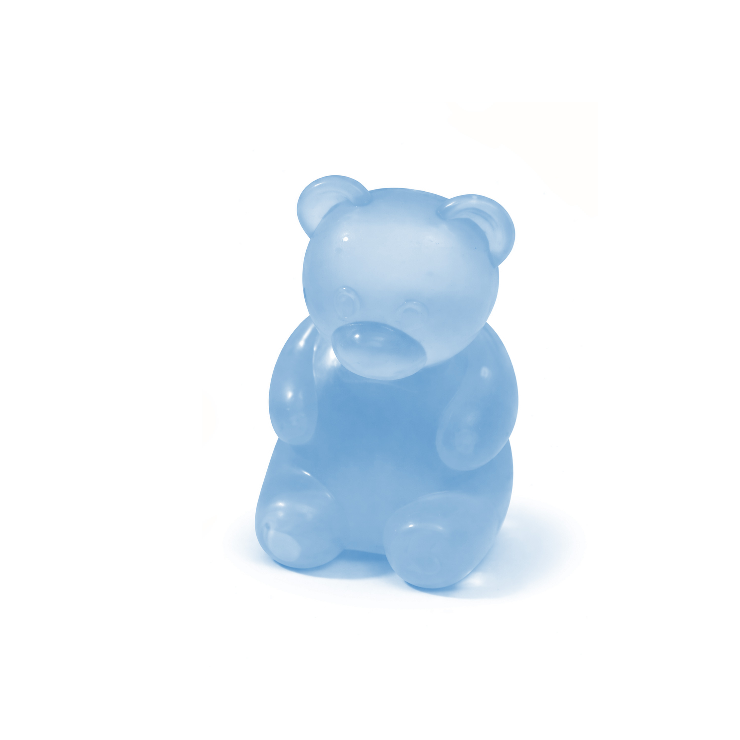 (Blue) Bear Squishy Toy Blue Soft Stress Relief Hand Play Daily Leisure Desktop Decor Kid Adult Relax Entertainment Ornament Accessory