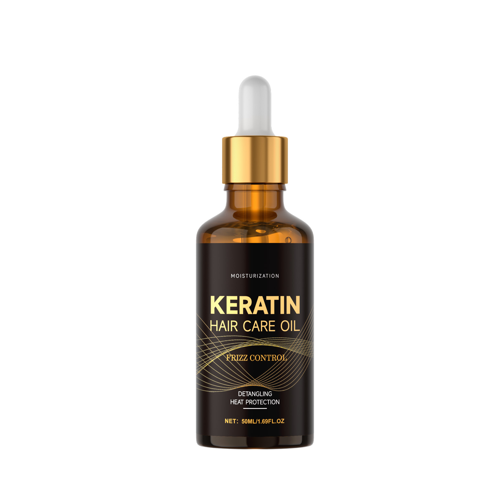 Keratin Hair Care Oil Moisturizing Light Refreshing Silky Soft Protect Dry Hair Single Strand Treatment
