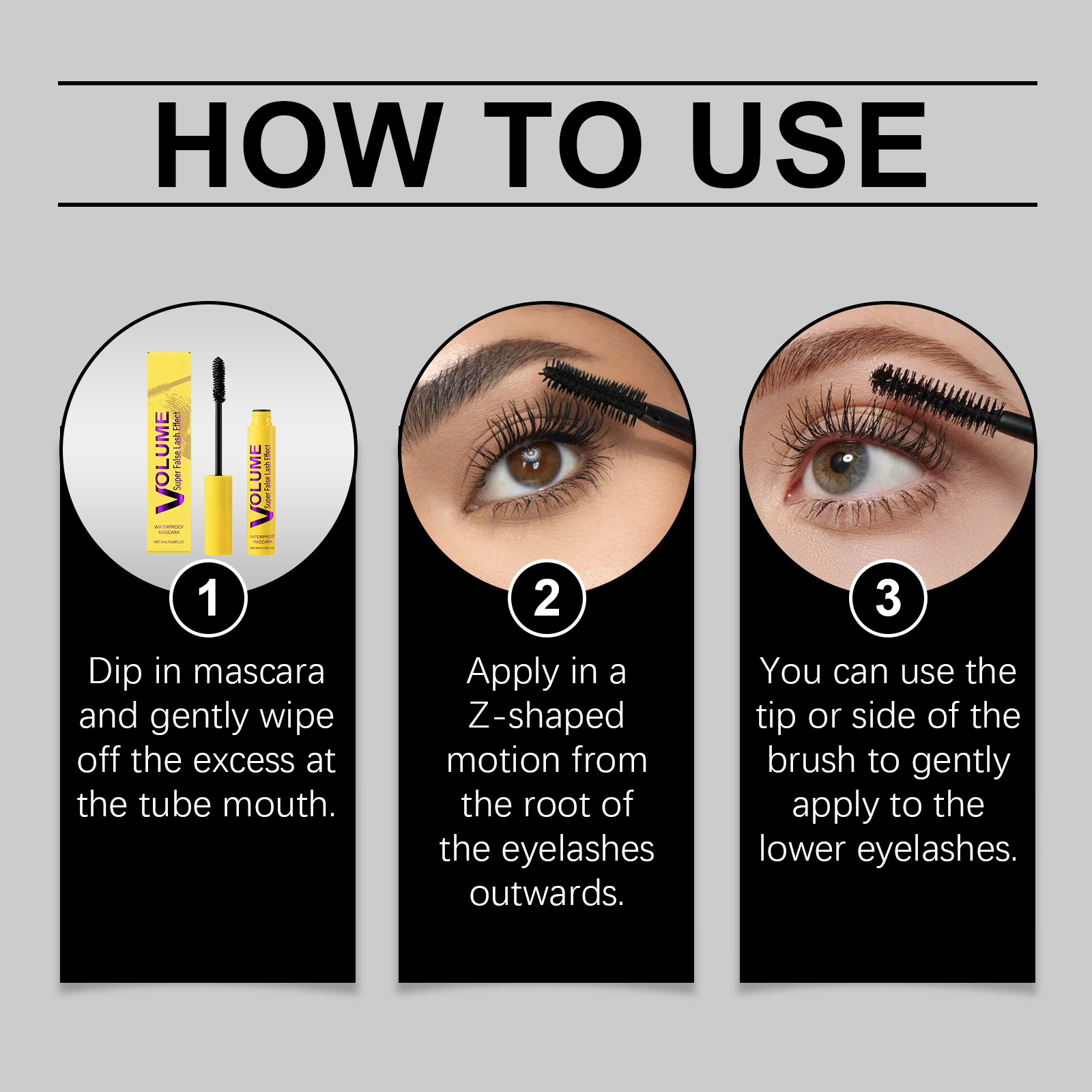 Mascara Lightweight Natural Longlasting Nonfading Nonblooming Nonclumping Compact Tidy Lash Roots Daily Gentle Smooth Fit Soft Delicate