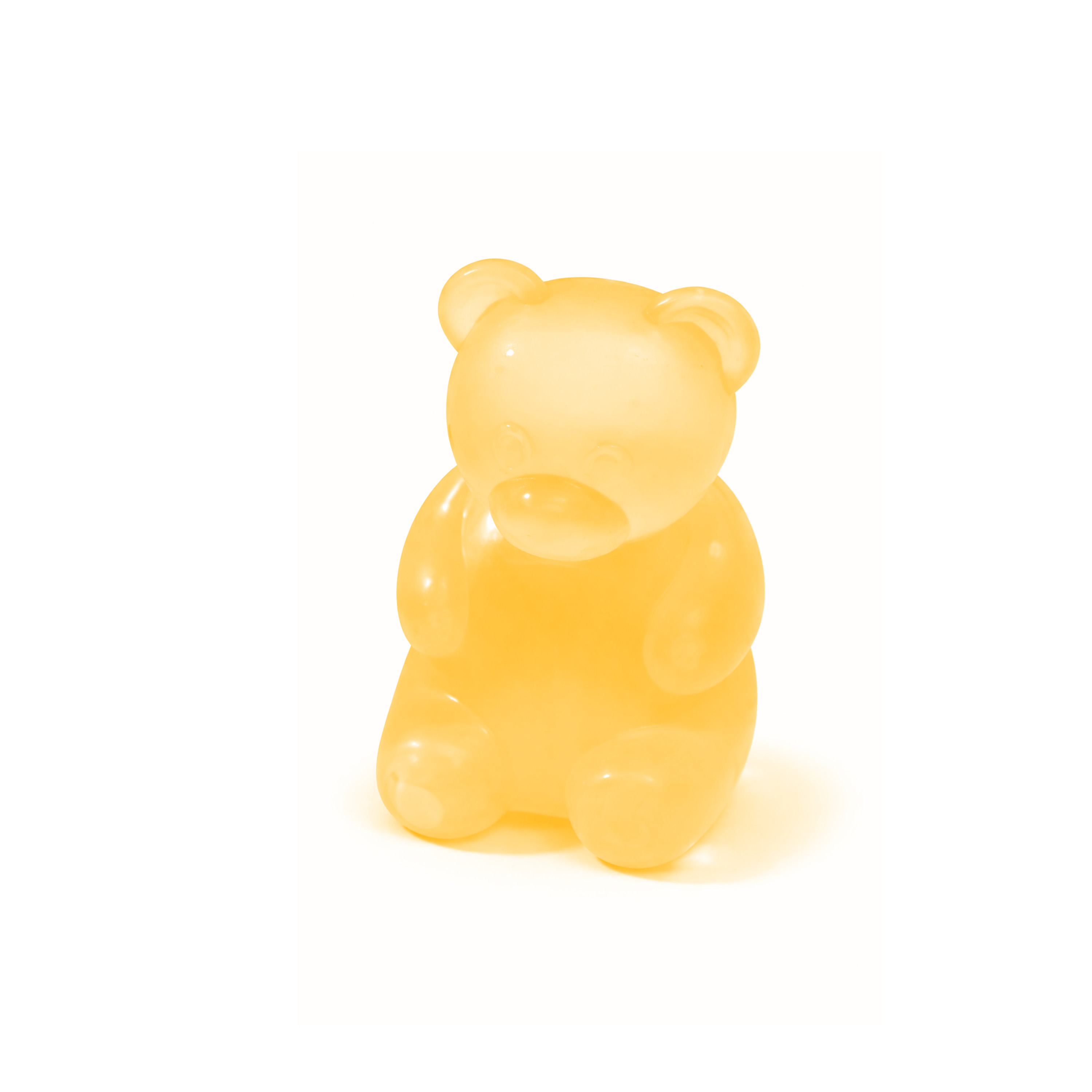 (Yellow) Bear Squishy Toy Blue Soft Stress Relief Hand Play Daily Leisure Desktop Decor Kid Adult Relax Entertainment Ornament Accessory