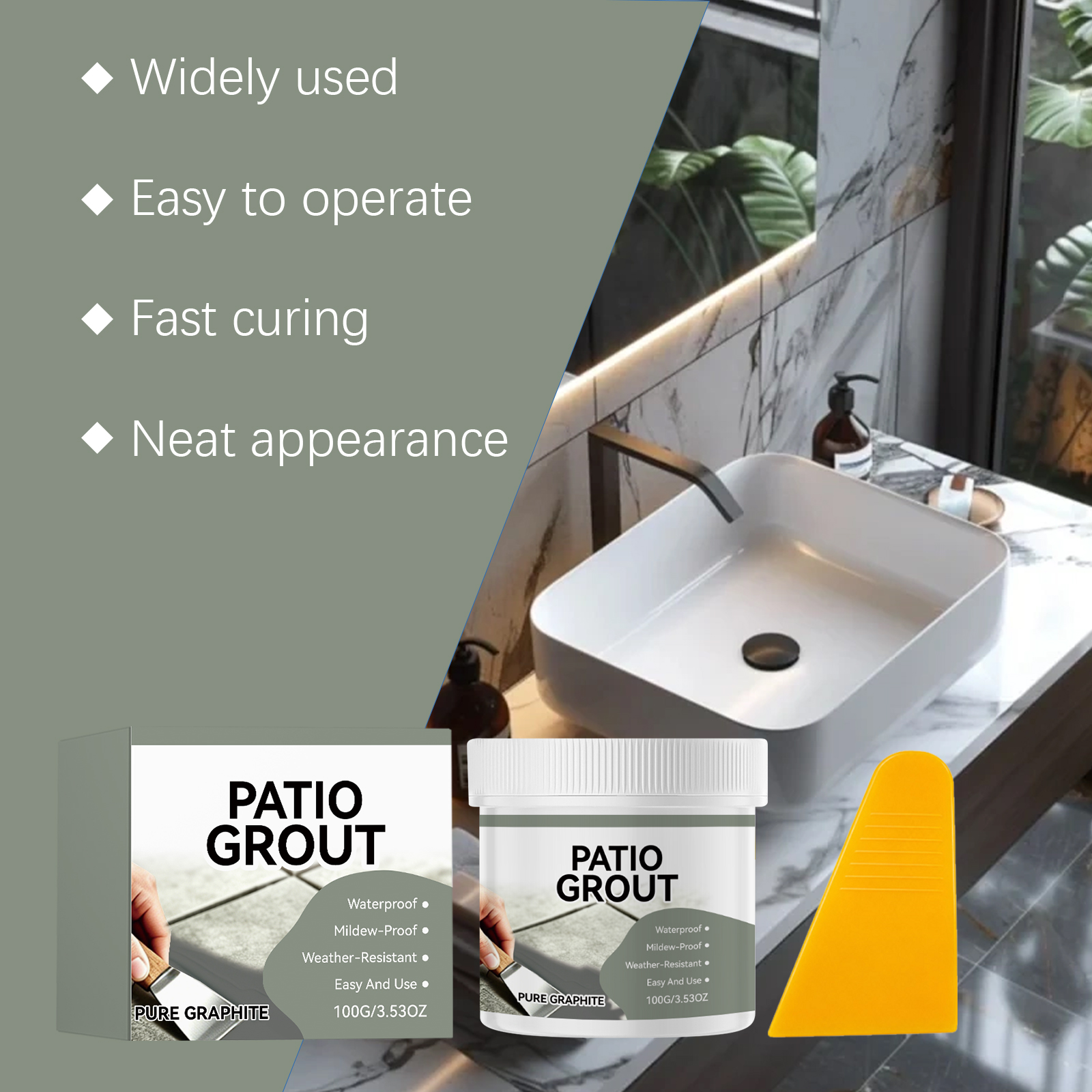 Dark Gray Tile Grout Waterproof Mildewproof Beautiful Repair Bathroom Kitchen Tile Floor Gap Filler