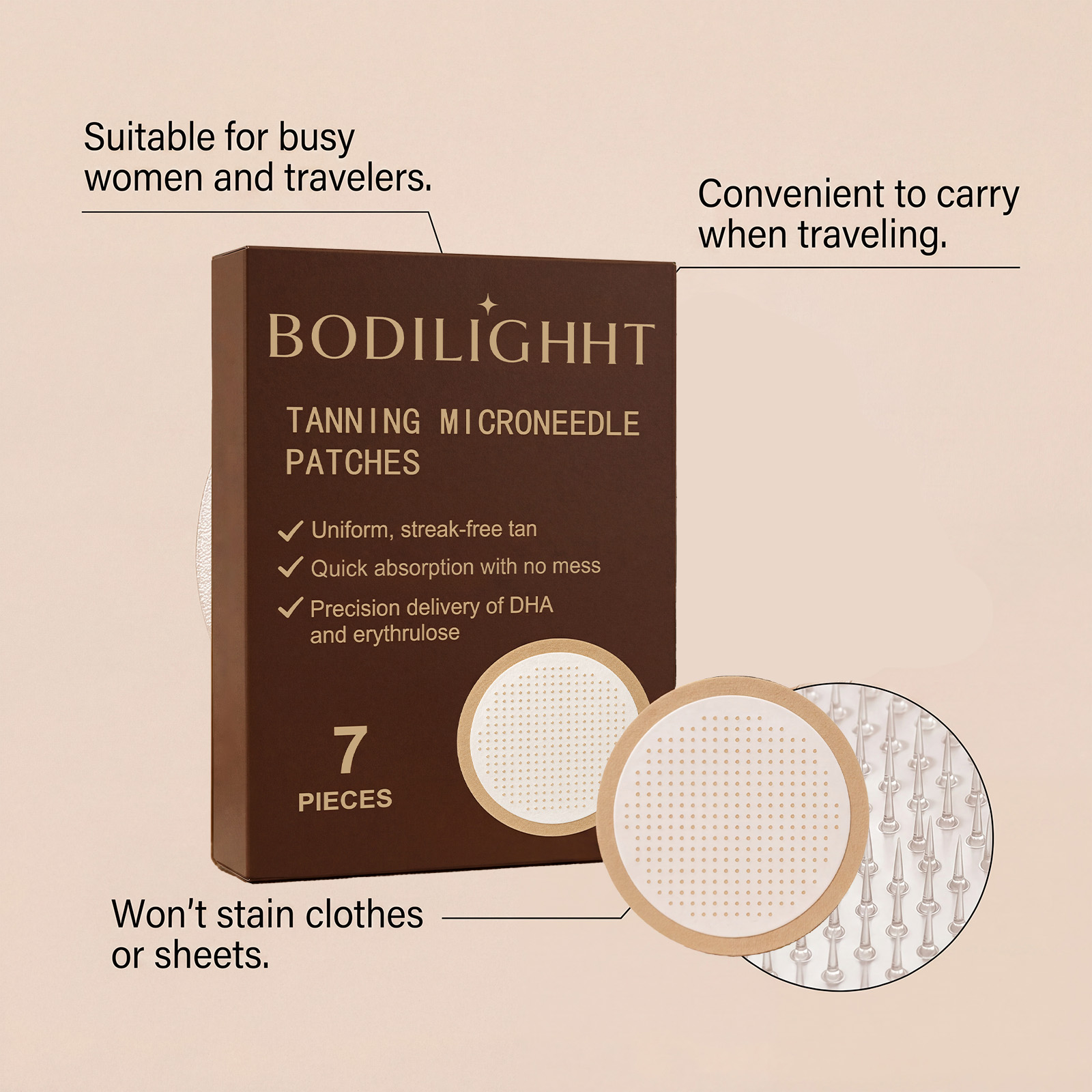 Tanning Care Patches Create Natural Bronze Wheat Skin Tone Easy Lazy For Indoor Outdoor Use