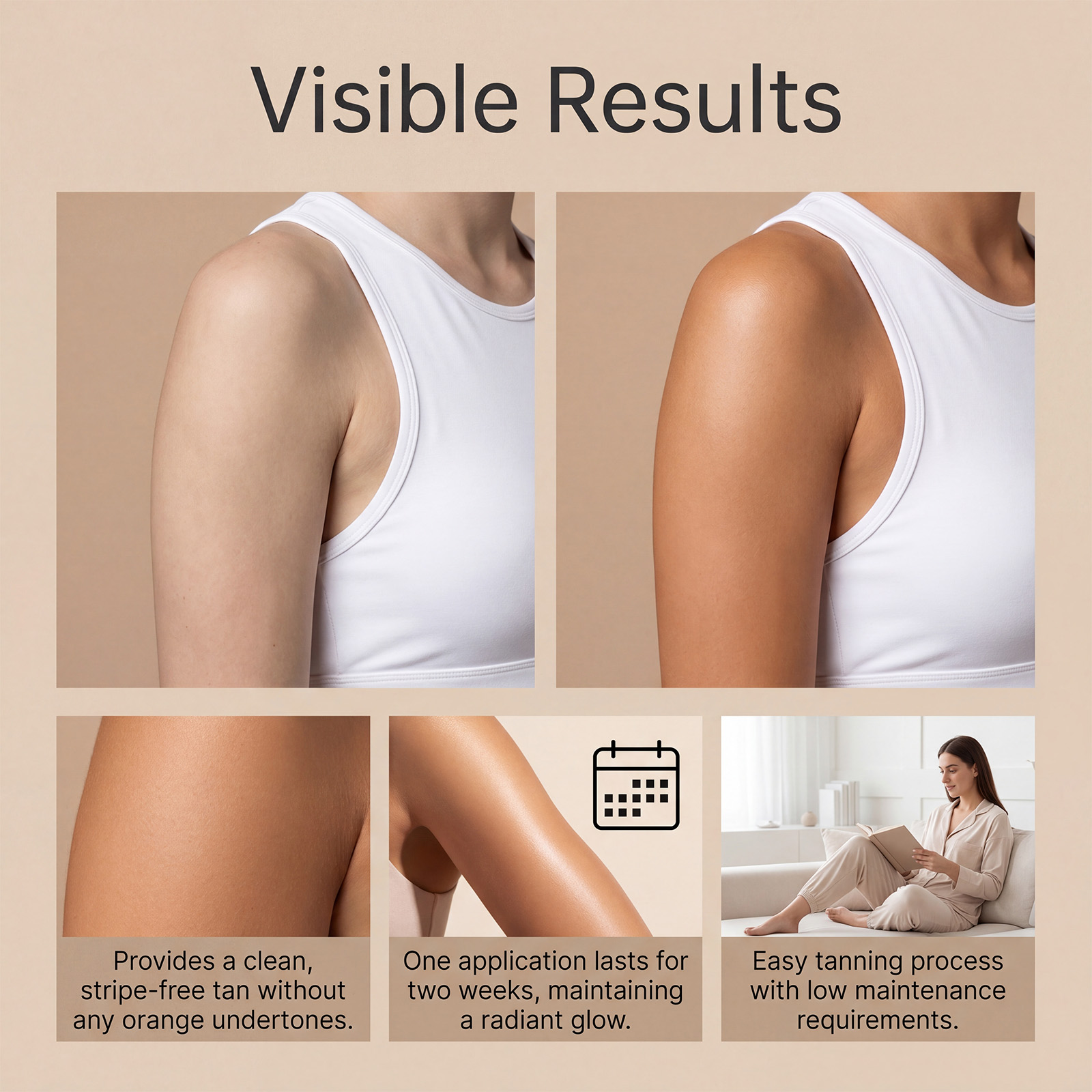 Tanning Care Patches Create Natural Bronze Wheat Skin Tone Easy Lazy For Indoor Outdoor Use