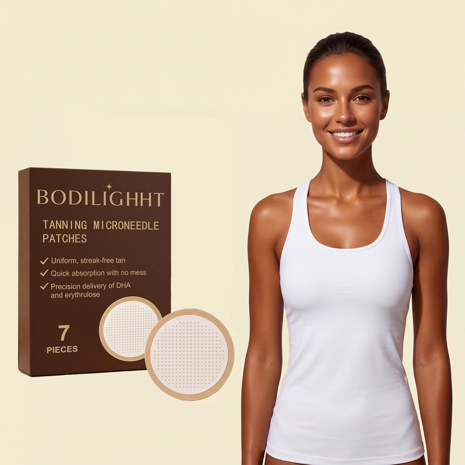 Tanning Care Patches Create Natural Bronze Wheat Skin Tone Easy Lazy For Indoor Outdoor Use